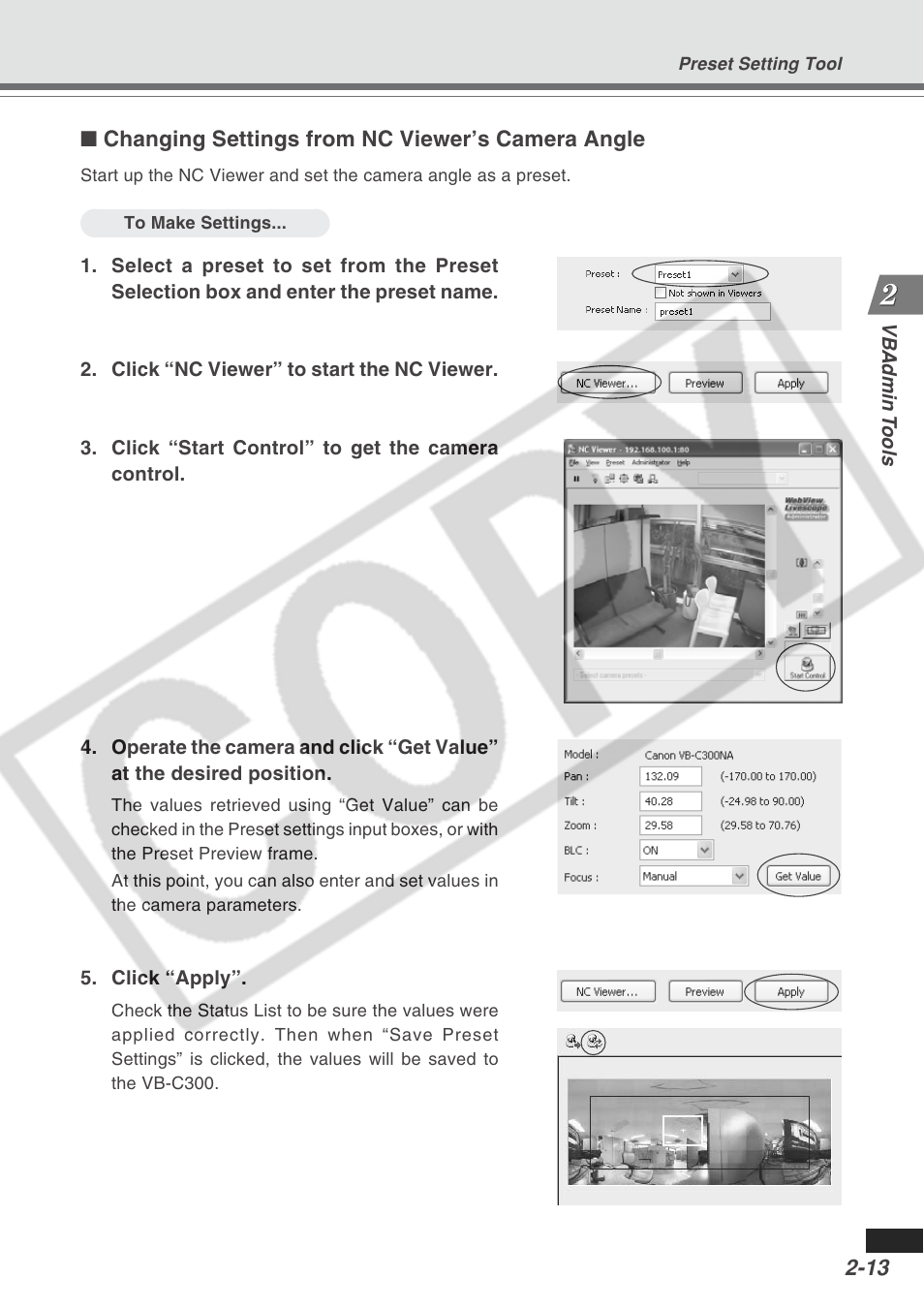 Canon VB-C300 User Manual | Page 39 / 95