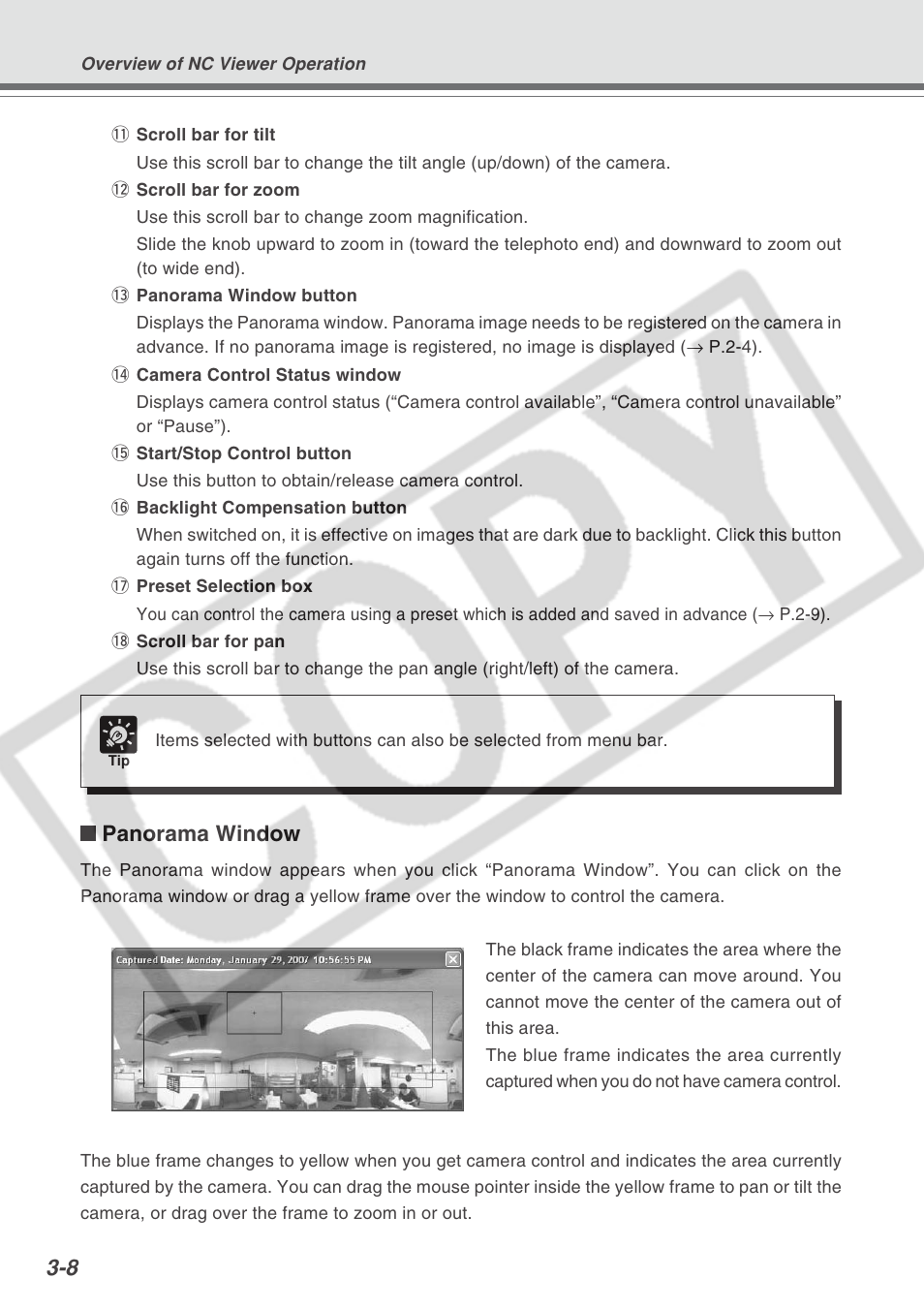 Panorama window | Canon VB-C300 User Manual | Page 52 / 95