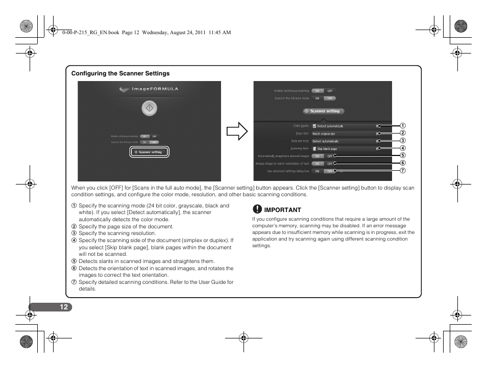 Canon imageFORMULA P-215 Scan-tini Personal Document Scanner User Manual | Page 13 / 55