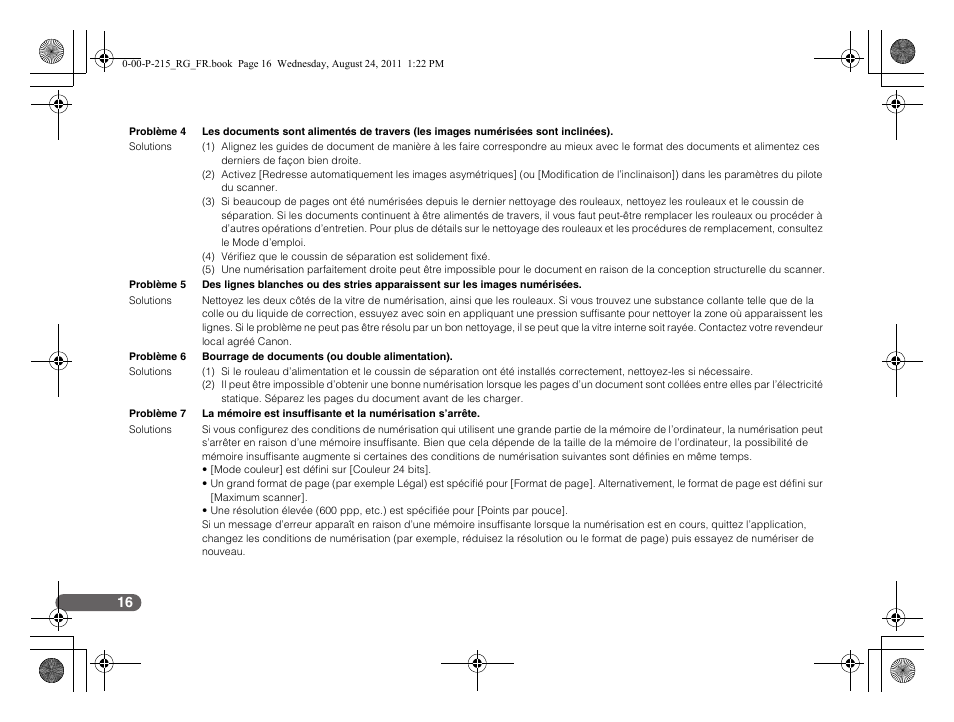 Canon imageFORMULA P-215 Scan-tini Personal Document Scanner User Manual | Page 35 / 55