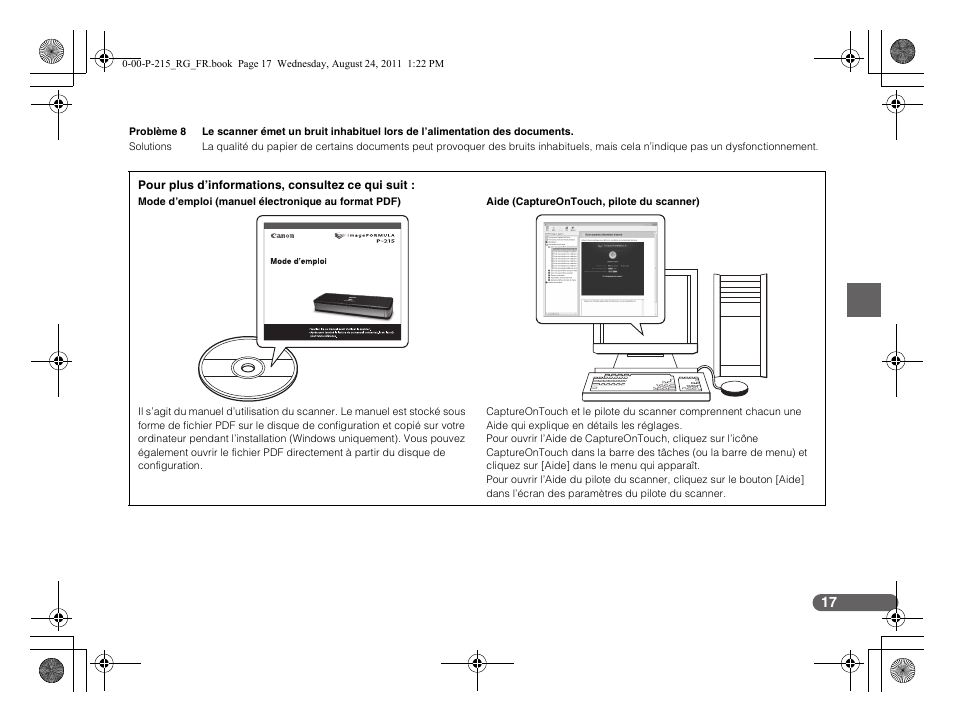 Canon imageFORMULA P-215 Scan-tini Personal Document Scanner User Manual | Page 36 / 55