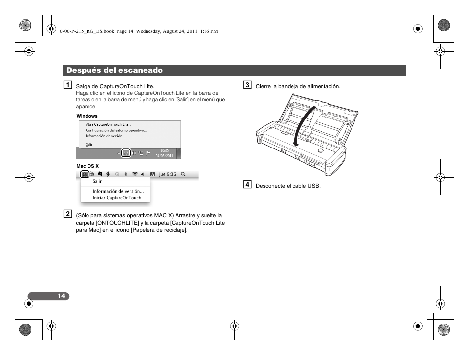 Canon imageFORMULA P-215 Scan-tini Personal Document Scanner User Manual | Page 51 / 55