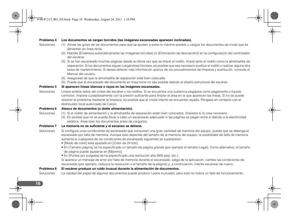 Canon imageFORMULA P-215 Scan-tini Personal Document Scanner User Manual | Page 53 / 55