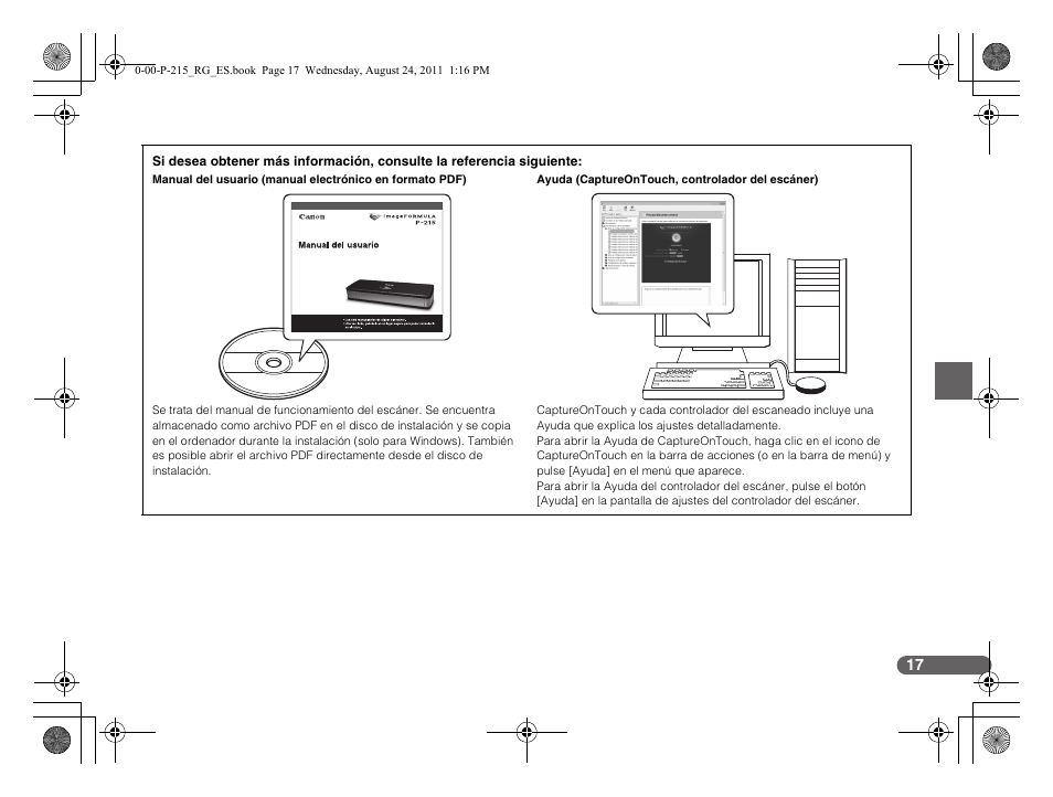 Canon imageFORMULA P-215 Scan-tini Personal Document Scanner User Manual | Page 54 / 55
