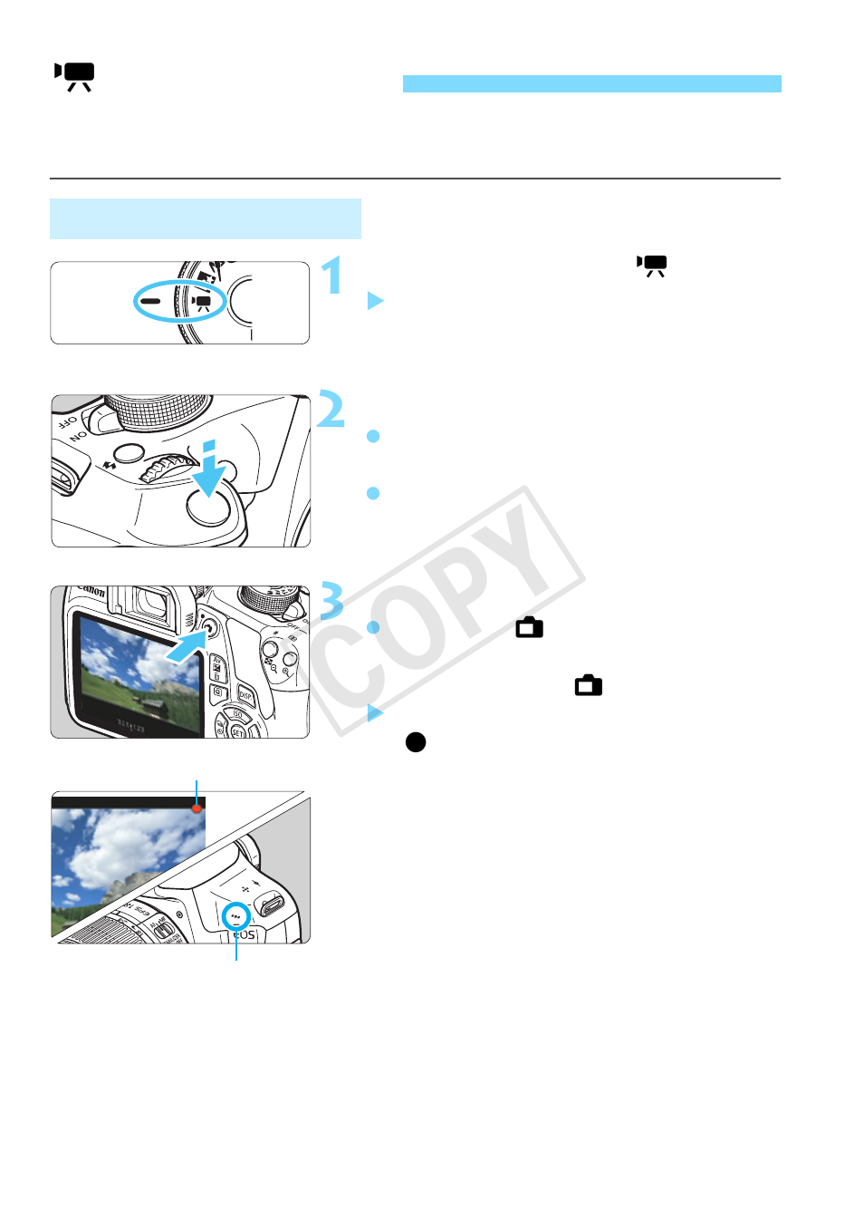 Shooting movies, K shooting movies, Autoexposure shooting | Cop y | Canon EOS Rebel T5 18-55 IS II Kit User Manual | Page 154 / 342