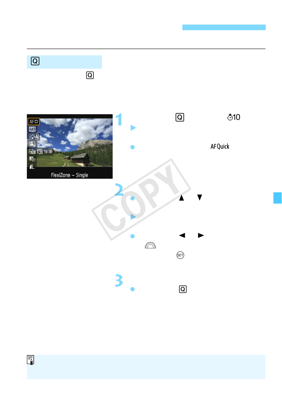 Shooting function settings, P.163, Cop y | Canon EOS Rebel T5 18-55 IS II Kit User Manual | Page 163 / 342