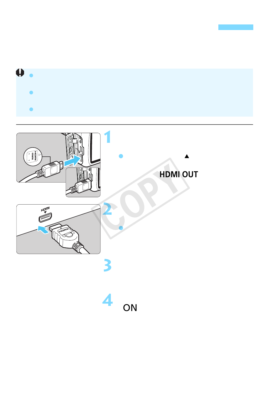 Playback on a high-definition tv set, P.222, High-definition | A tv set (p.222) to pla, Cop y | Canon EOS Rebel T5 18-55 IS II Kit User Manual | Page 222 / 342