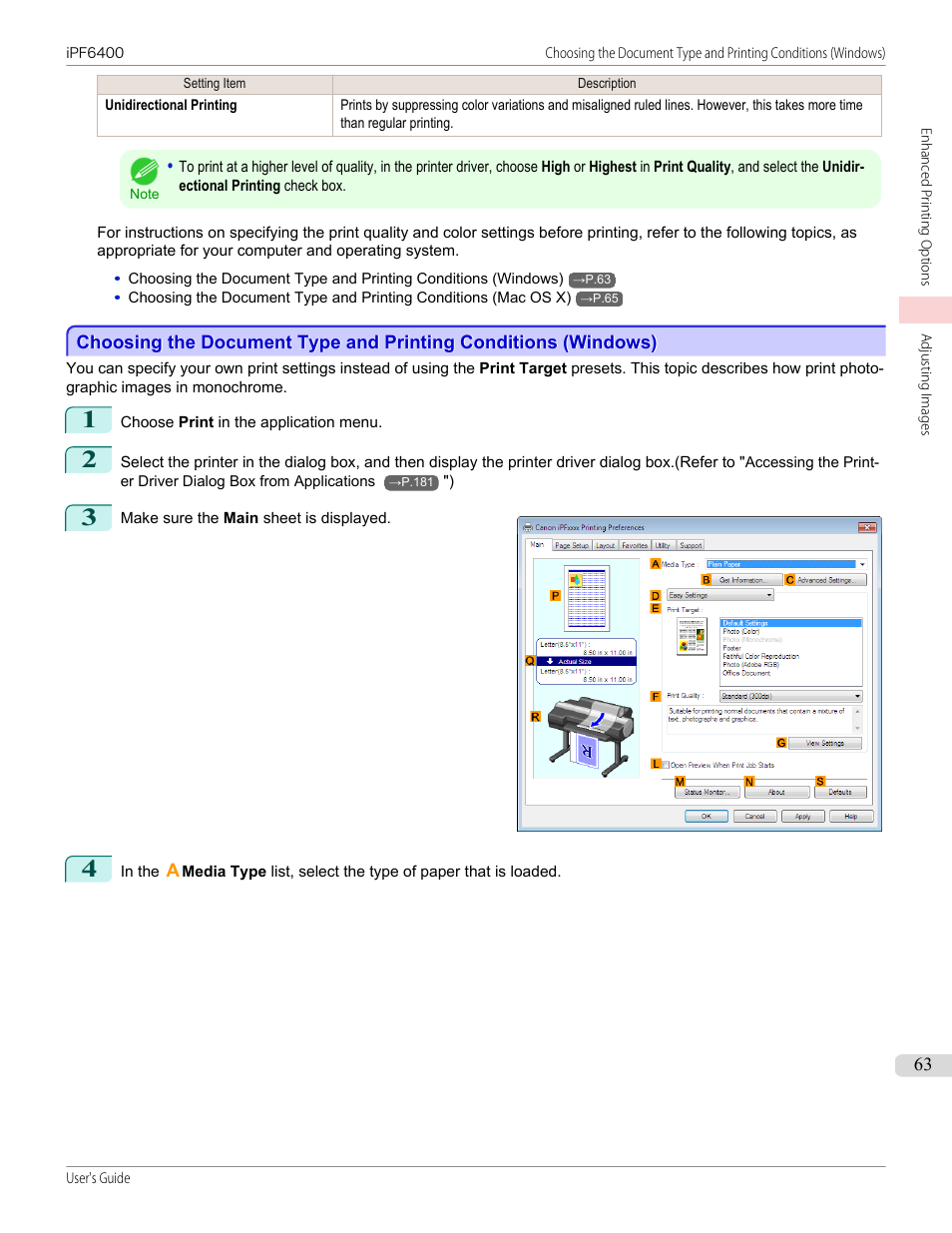 Canon imagePROGRAF iPF6400 User Manual | Page 63 / 966