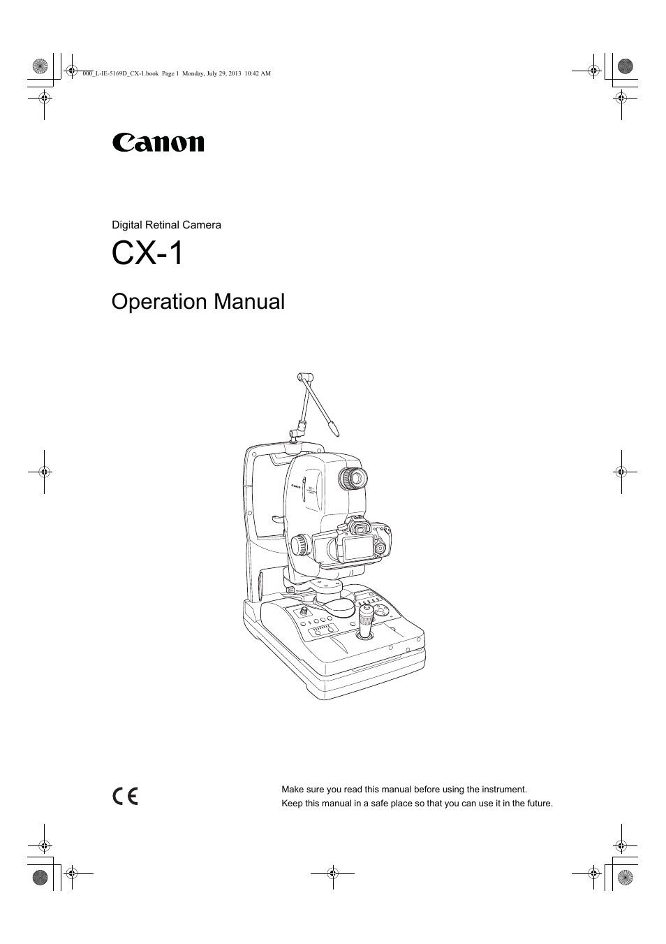 Canon CX-1 User Manual | 76 pages