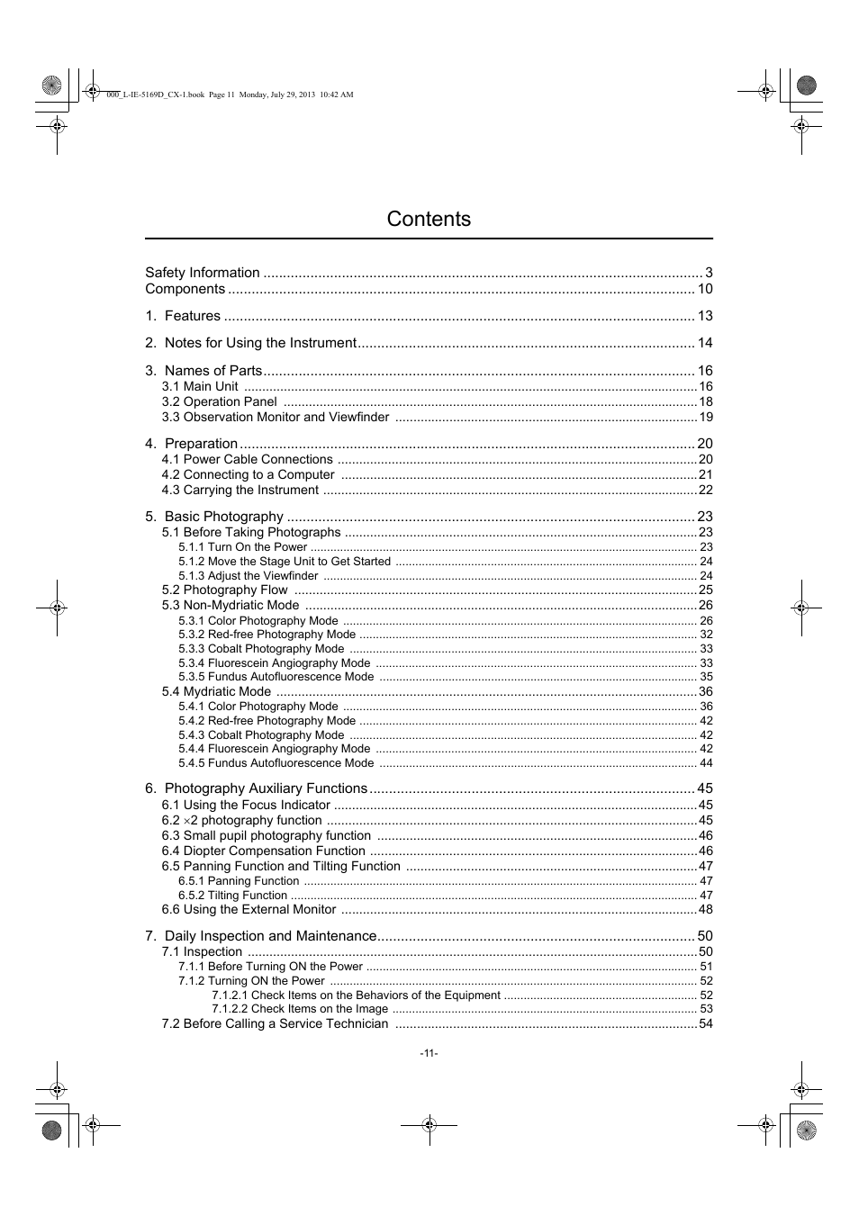 Canon CX-1 User Manual | Page 11 / 76