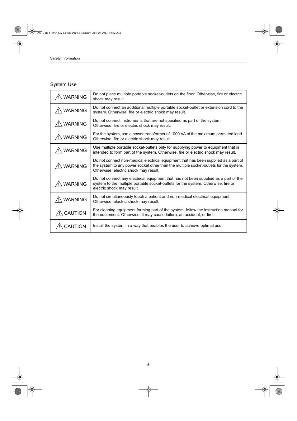 Canon CX-1 User Manual | Page 8 / 76