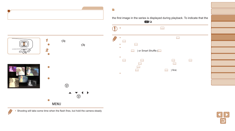 Enjoying a variety of images from each shot, Creative shot) | Canon PowerShot ELPH 340 HS User Manual | Page 44 / 163