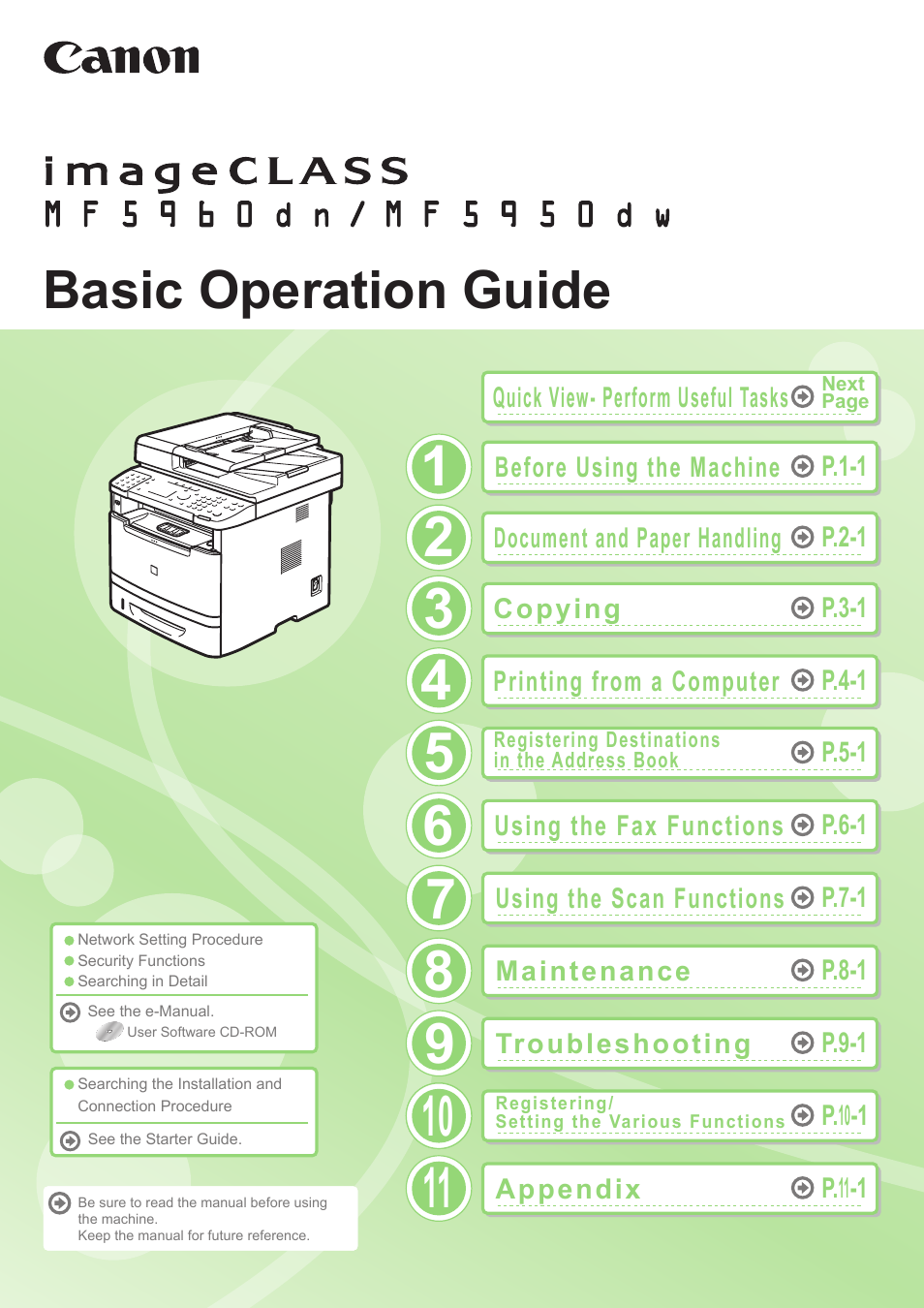 Canon imageCLASS MF5960dn User Manual | 176 pages