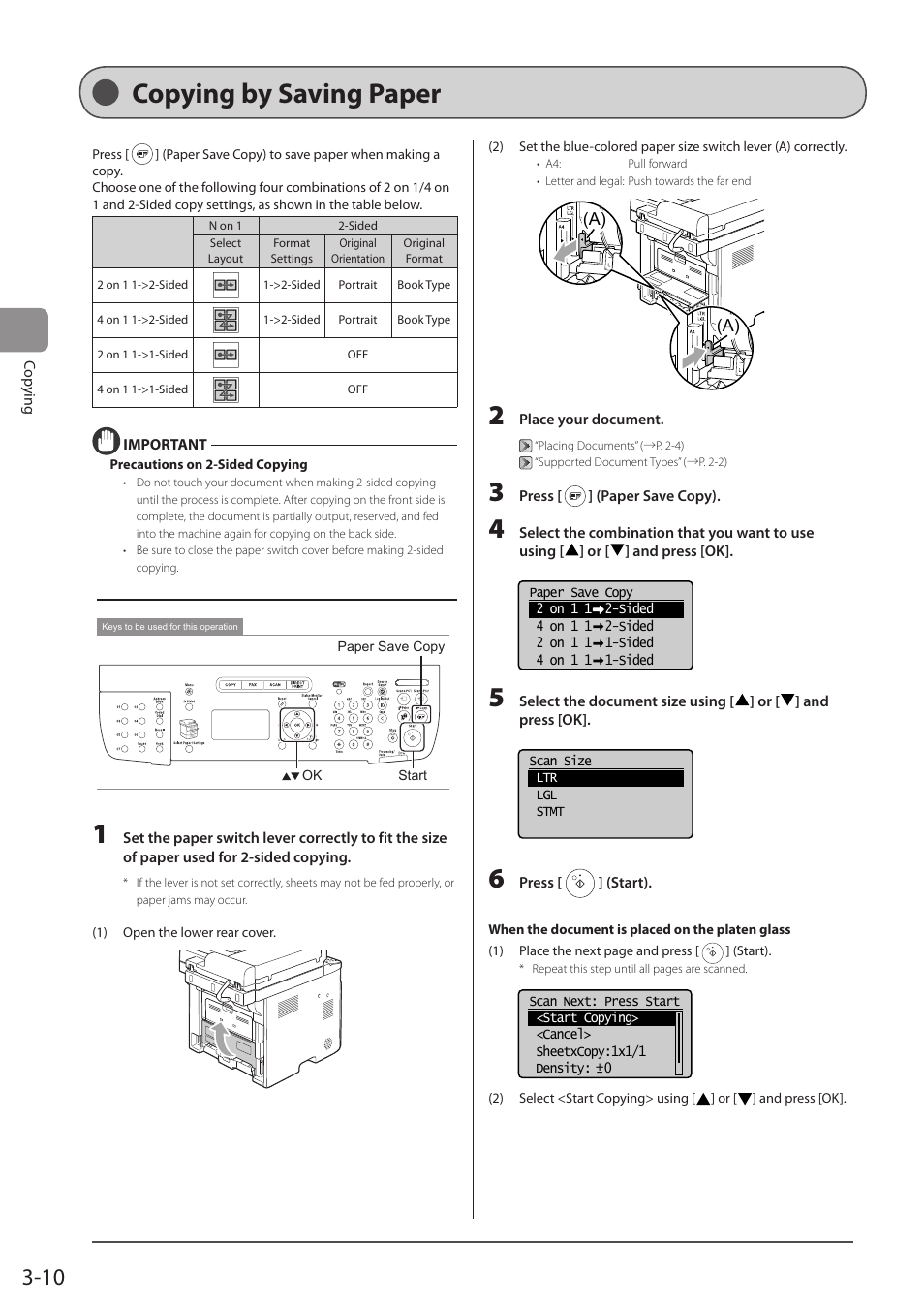 Copying by saving paper | Canon imageCLASS MF5960dn User Manual | Page 64 / 176