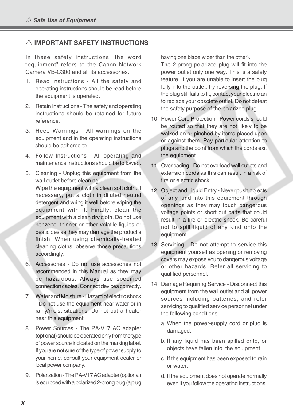 Canon VB-C300 User Manual | Page 10 / 54
