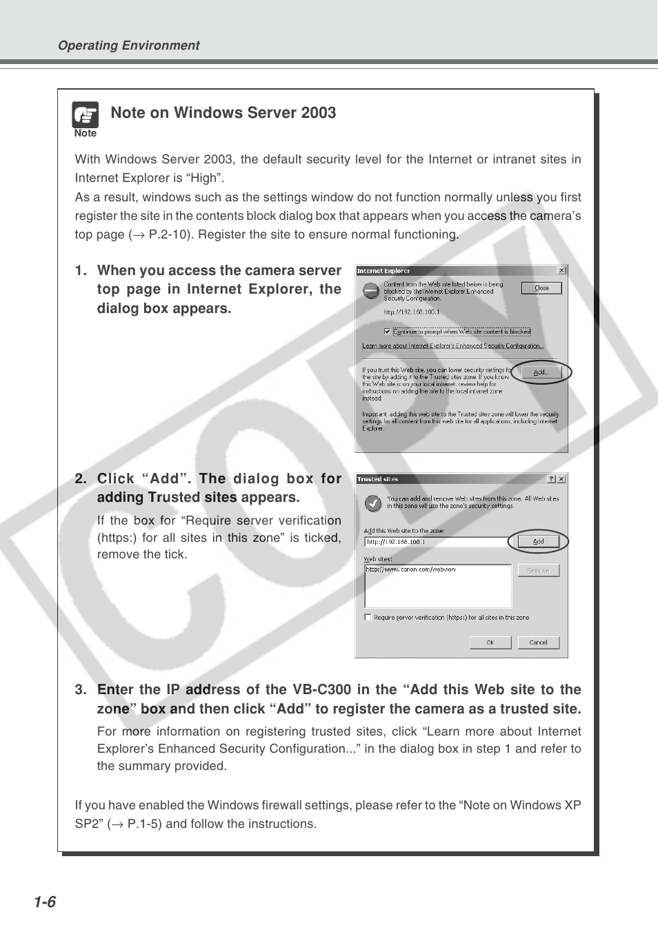 Canon VB-C300 User Manual | Page 20 / 54
