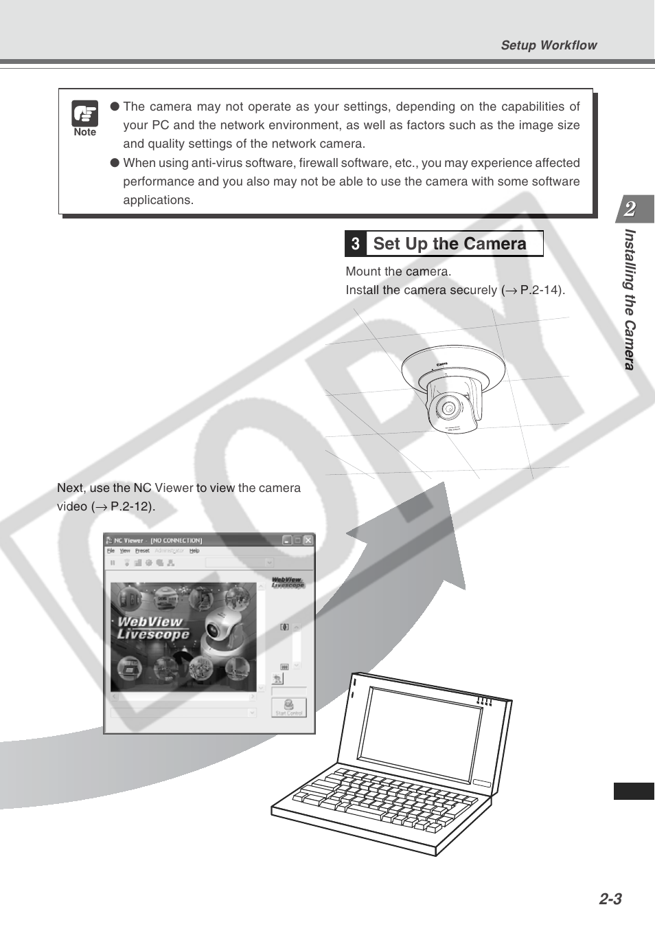 3set up the camera | Canon VB-C300 User Manual | Page 27 / 54