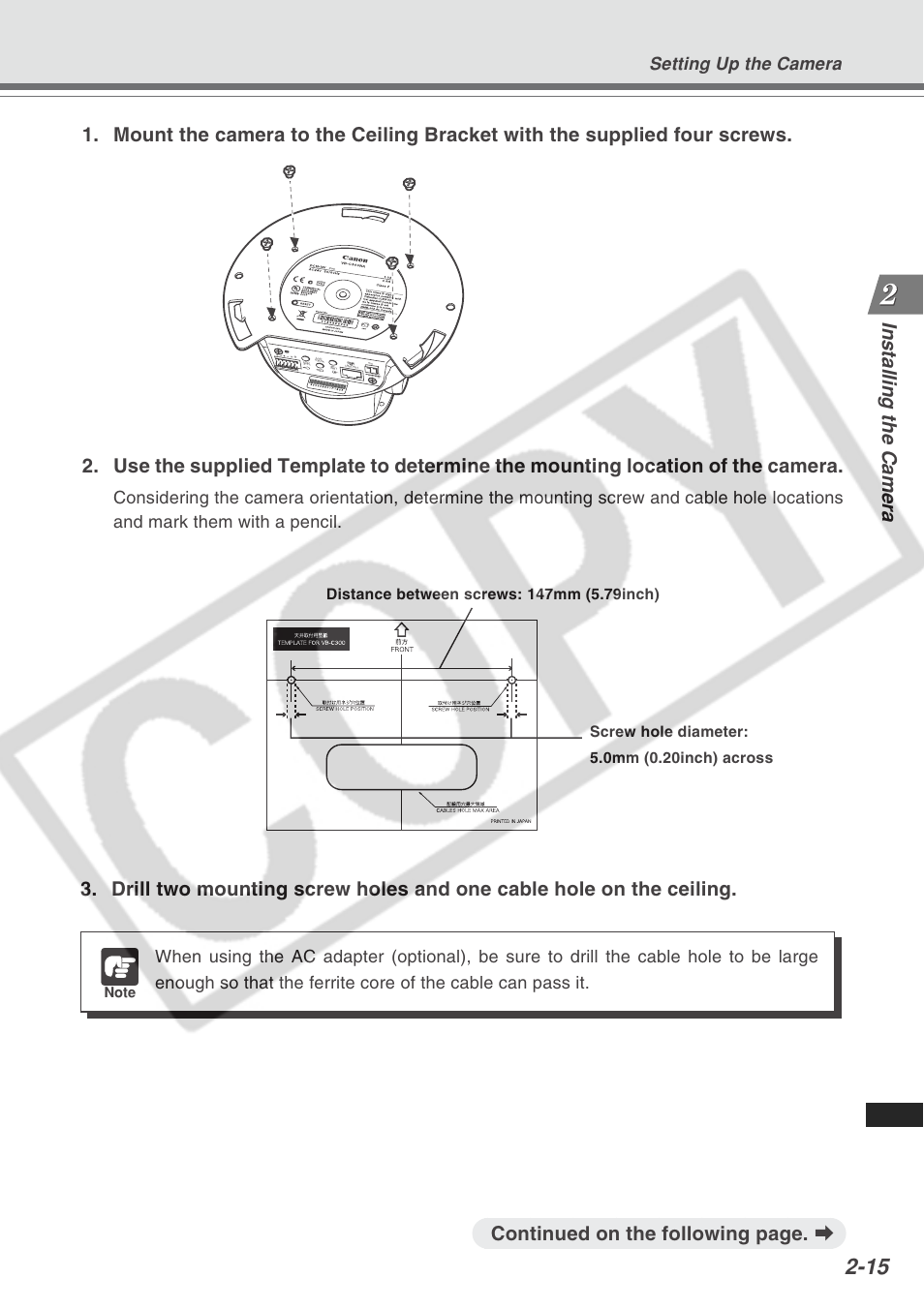 Continued on the following page. a, Ou t in -2 in -1 | Canon VB-C300 User Manual | Page 39 / 54