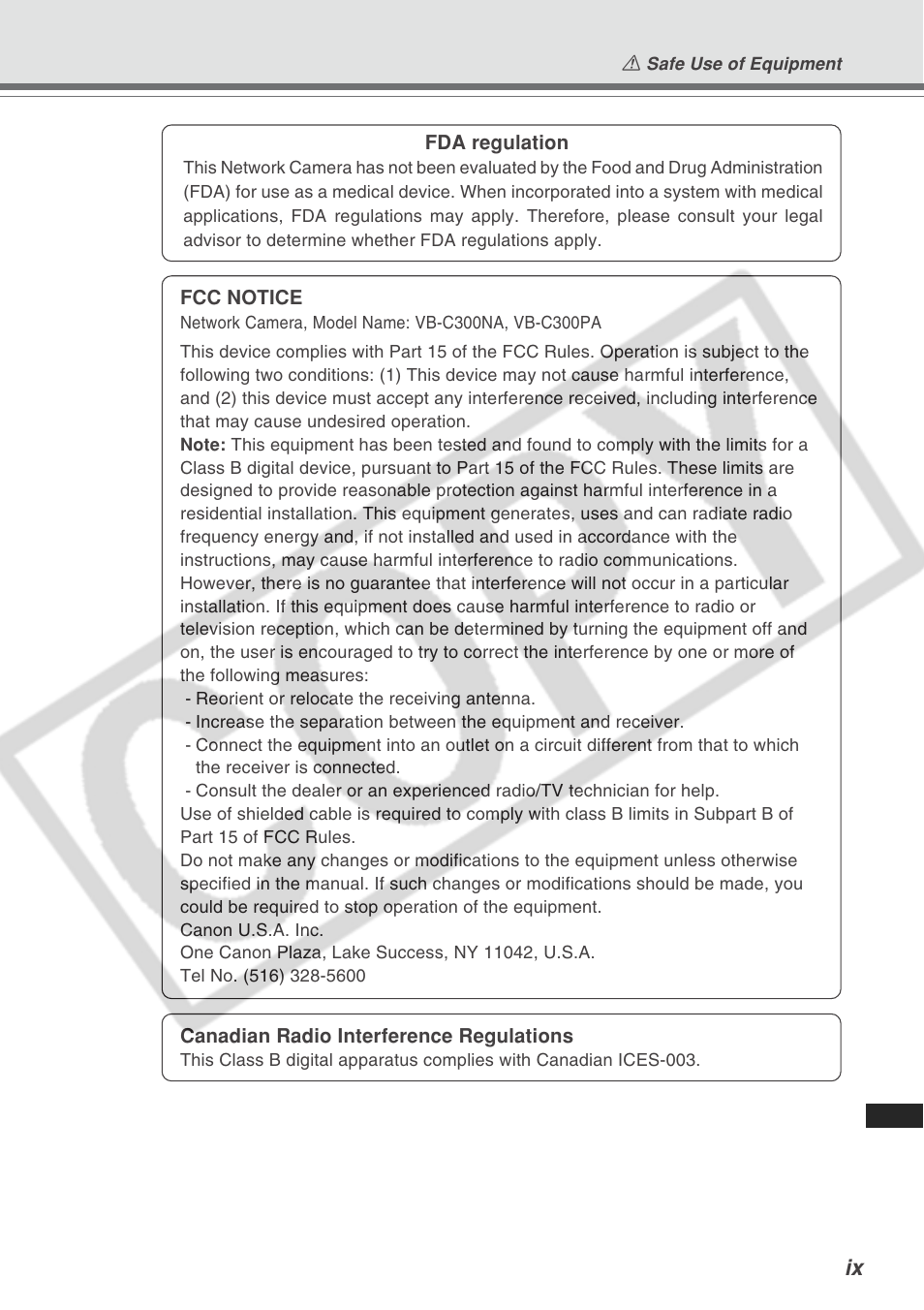 Canon VB-C300 User Manual | Page 9 / 54