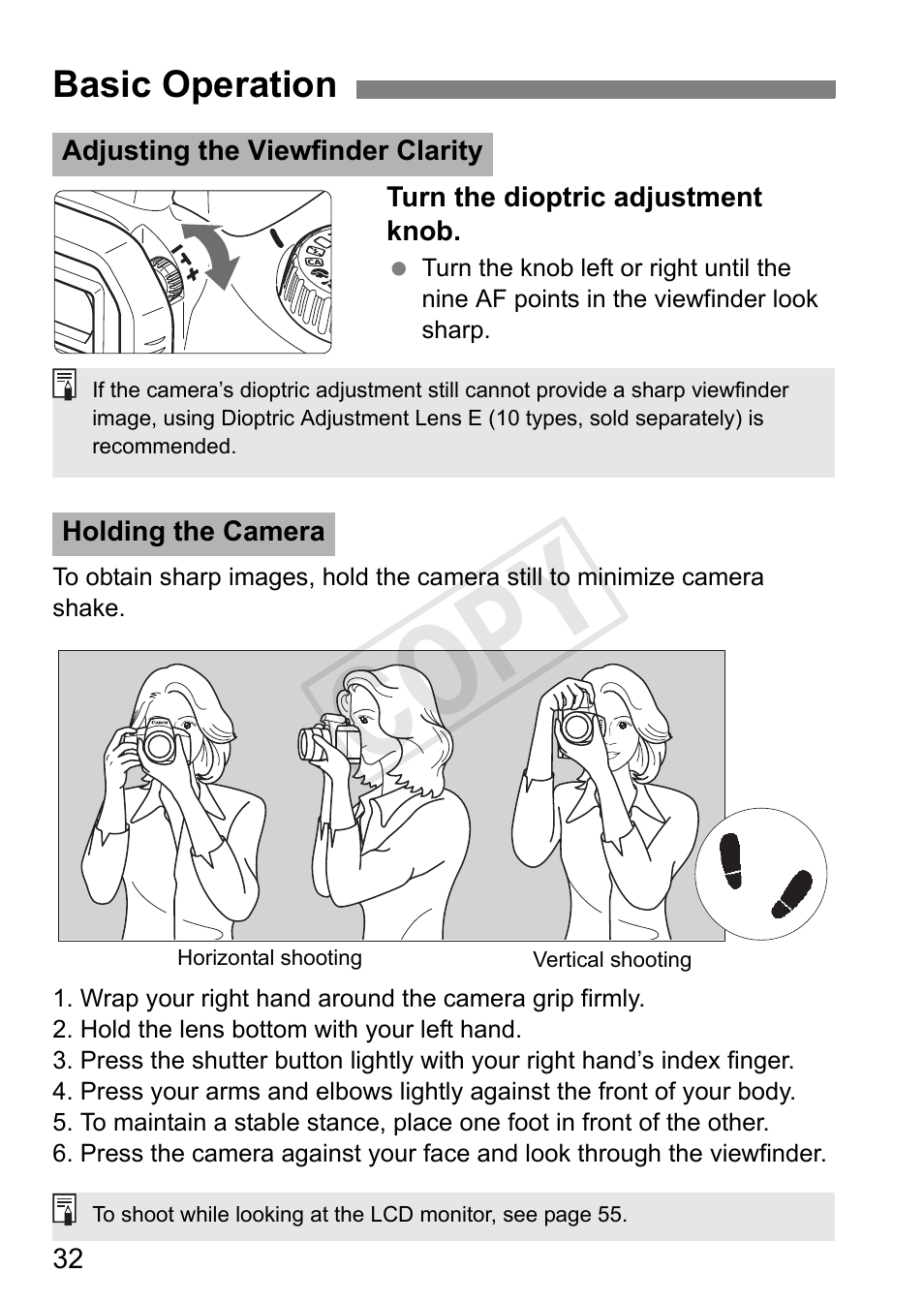 Cop y | Canon EOS Rebel T3 18-55mm IS II Lens Kit User Manual | Page 32 / 84