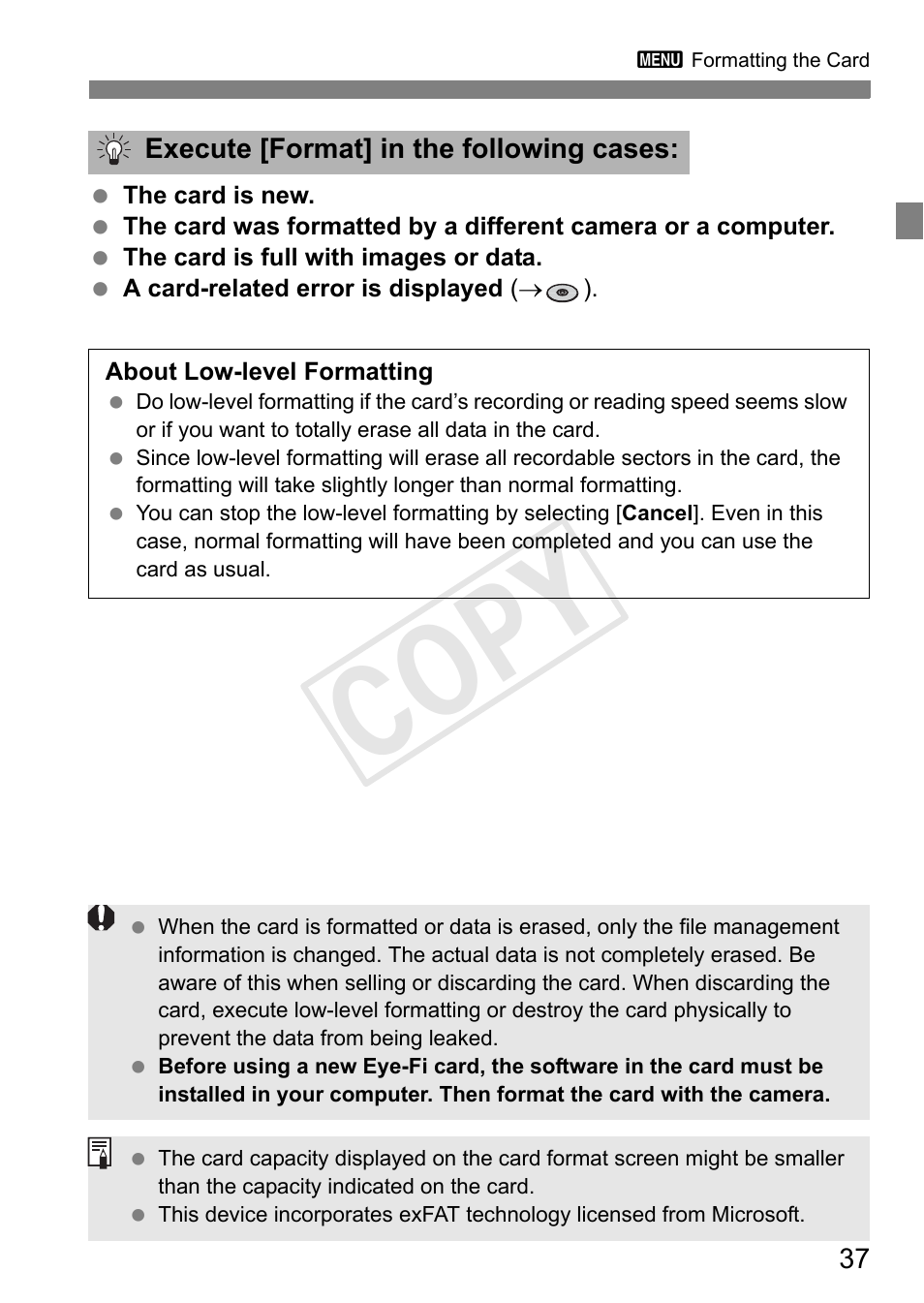 Cop y | Canon EOS Rebel T3 18-55mm IS II Lens Kit User Manual | Page 37 / 84