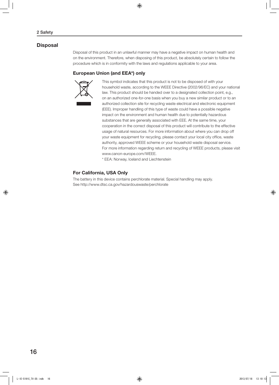 Canon TX-20 Full Auto Tonometer User Manual | Page 16 / 100