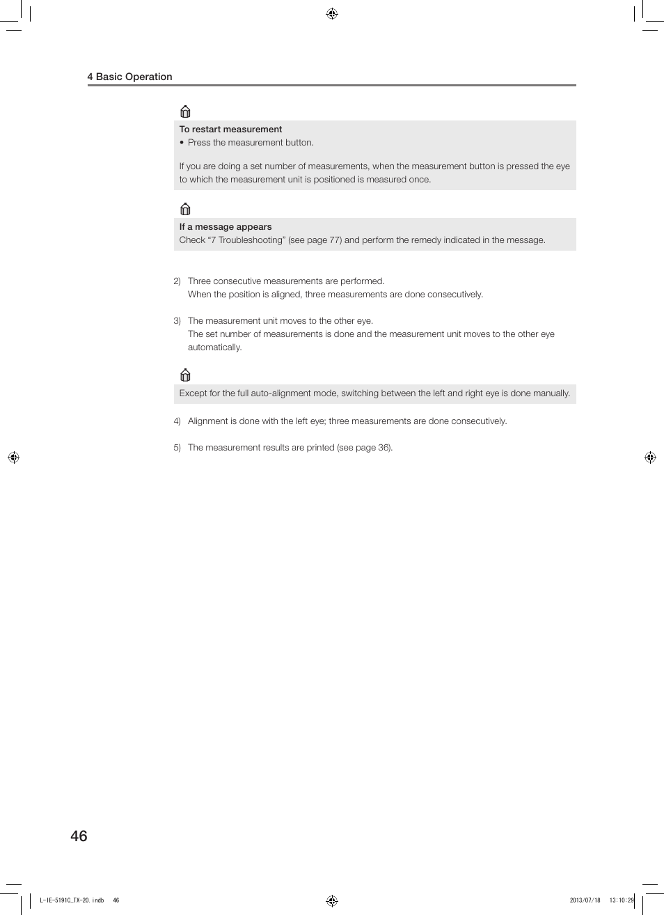 Canon TX-20 Full Auto Tonometer User Manual | Page 46 / 100