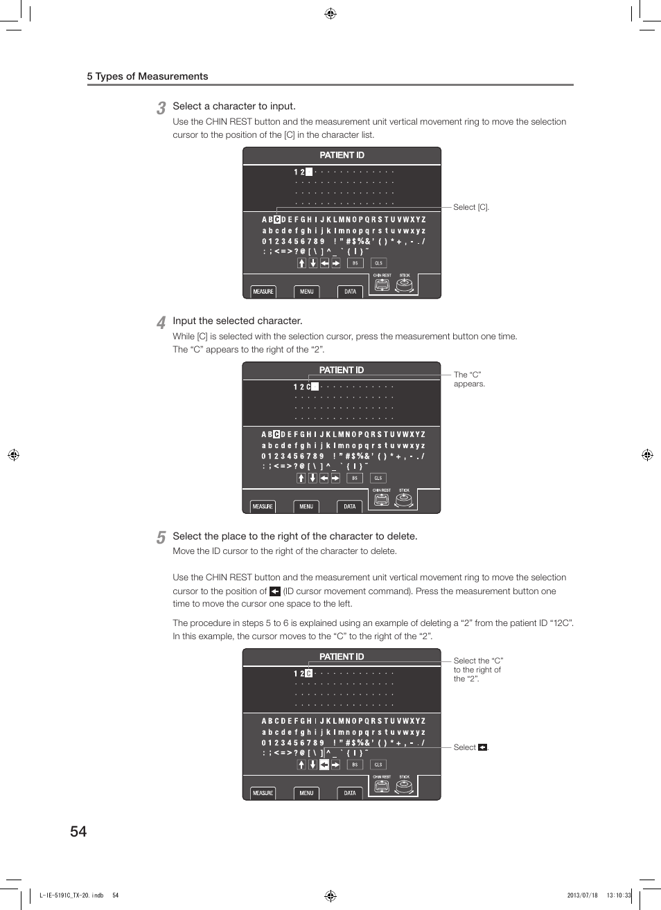 Canon TX-20 Full Auto Tonometer User Manual | Page 54 / 100