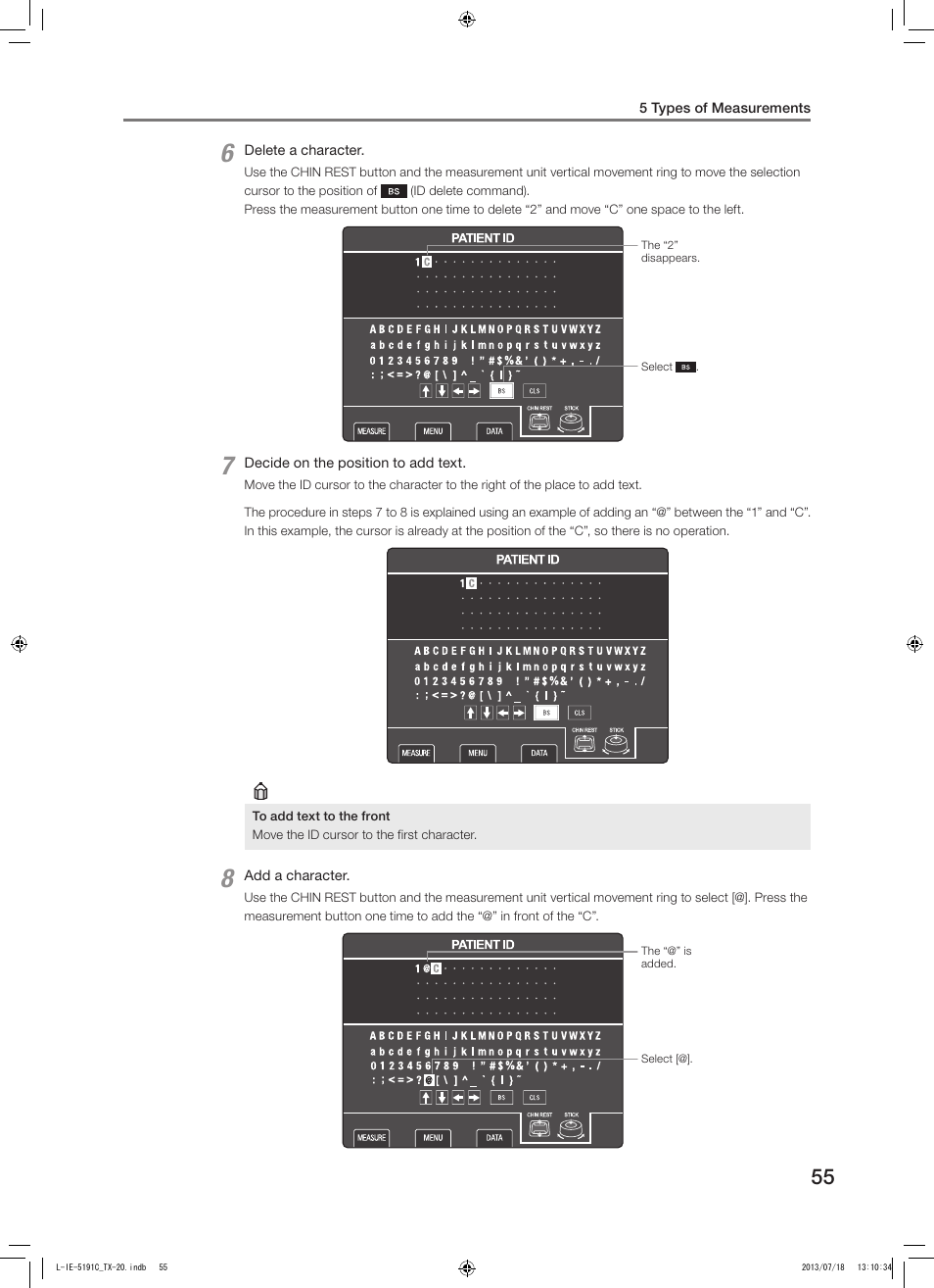 Canon TX-20 Full Auto Tonometer User Manual | Page 55 / 100