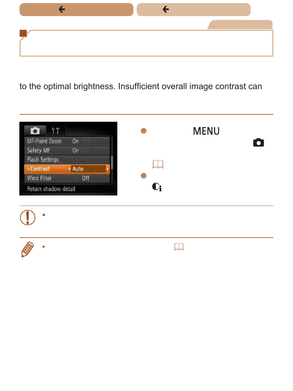 Correcting image brightness (i-contrast) | Canon PowerShot SX170 IS User Manual | Page 100 / 268