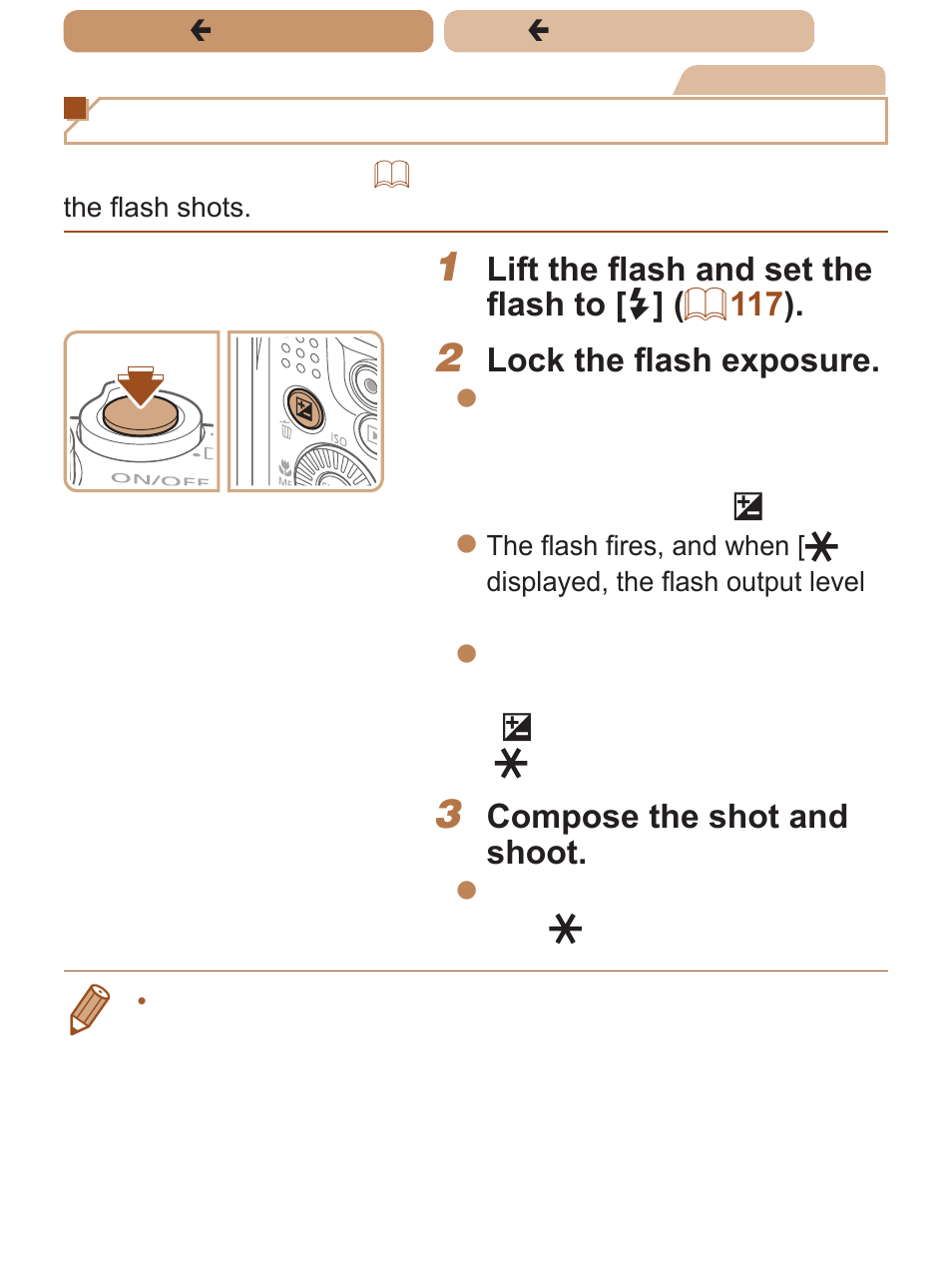 Shooting with the fe lock | Canon PowerShot SX170 IS User Manual | Page 120 / 268