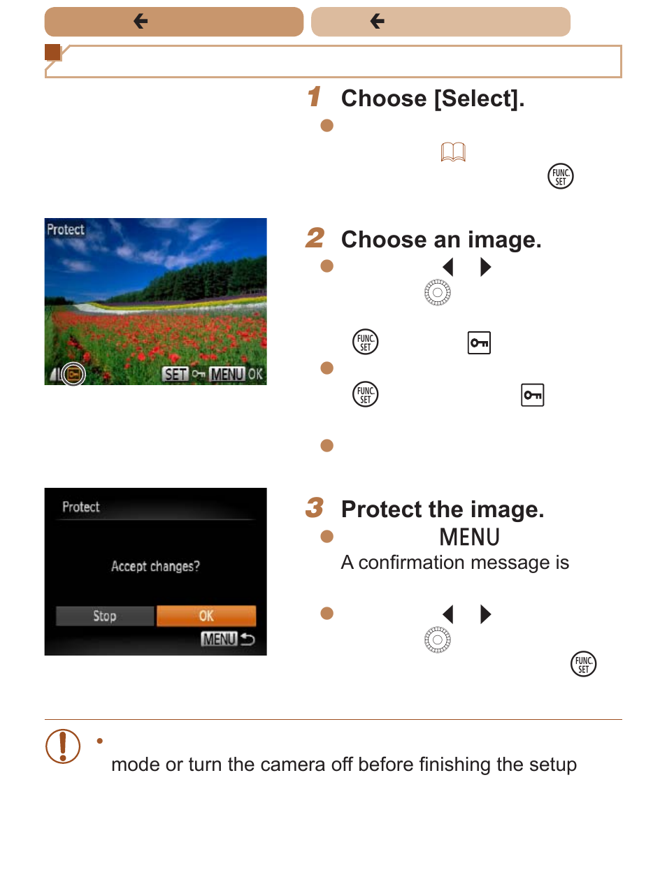 Choosing images individually | Canon PowerShot SX170 IS User Manual | Page 145 / 268