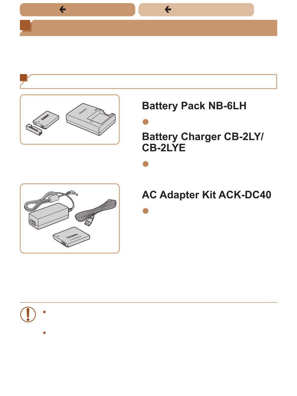 Optional accessories, Even if the camera is left of, Power supplies | Canon PowerShot SX170 IS User Manual | Page 186 / 268