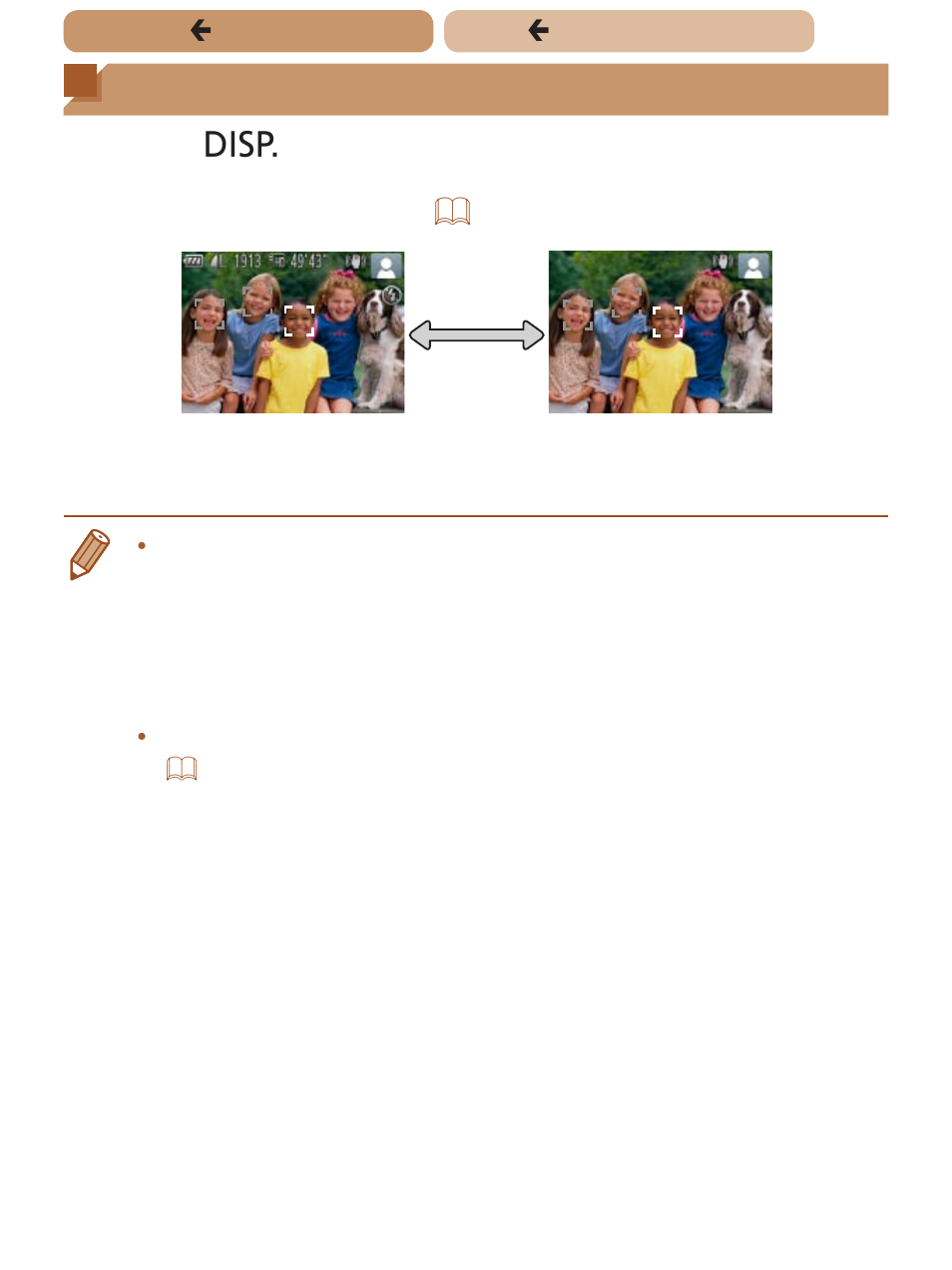 Shooting display options, Shooting display, Options | Canon PowerShot SX170 IS User Manual | Page 42 / 268
