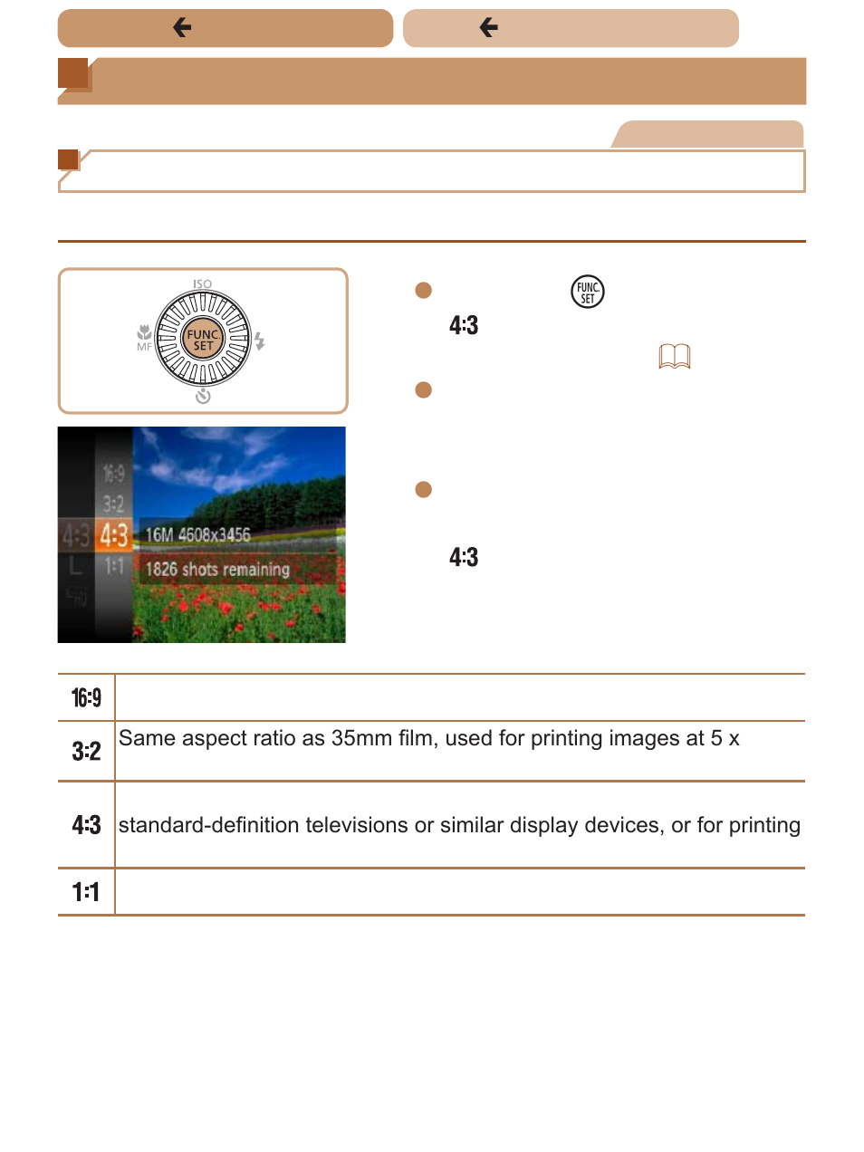 Image customization, Features, Image customization features | Changing the aspect ratio | Canon PowerShot SX170 IS User Manual | Page 66 / 268