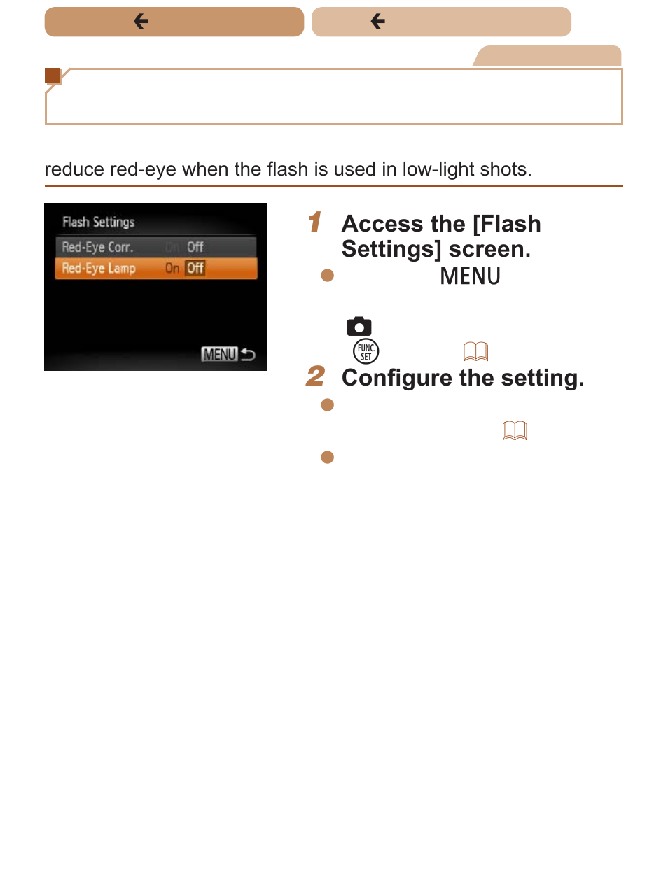 Deactivating the red-eye reduction lamp | Canon PowerShot SX170 IS User Manual | Page 75 / 268