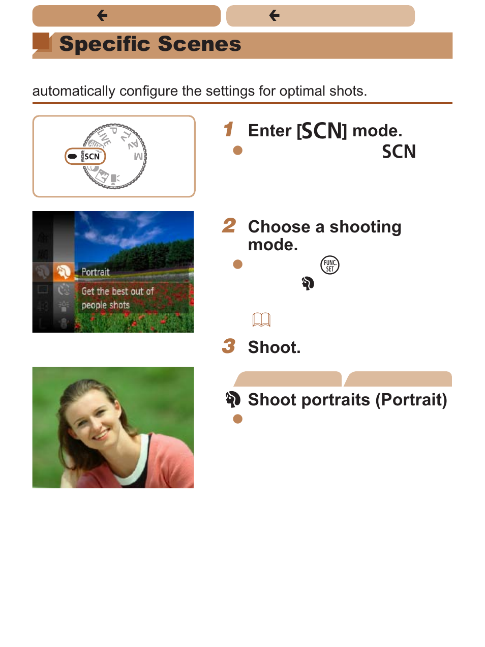 Specific scenes | Canon PowerShot SX170 IS User Manual | Page 80 / 268