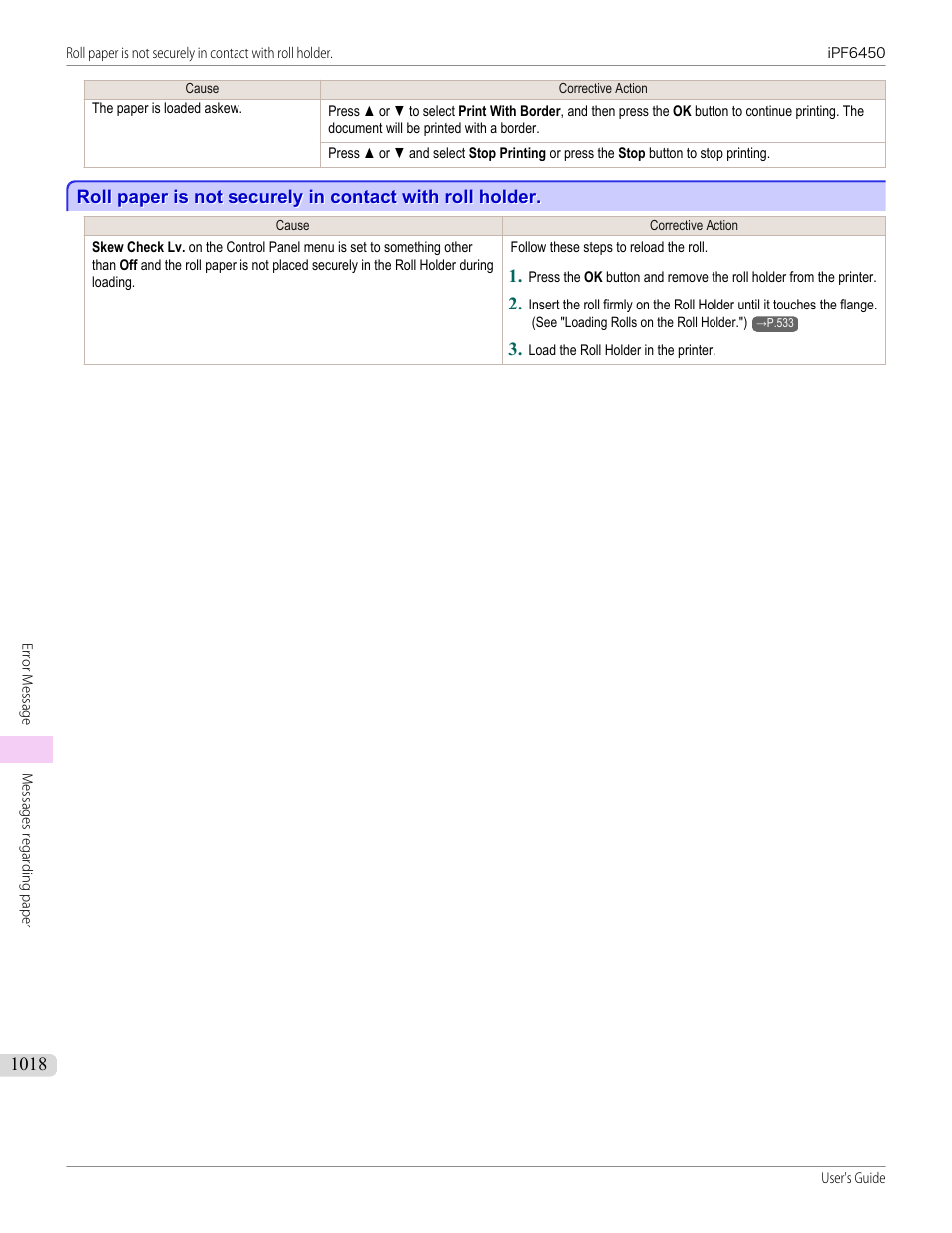 Canon imagePROGRAF iPF6450 User Manual | Page 1018 / 1066