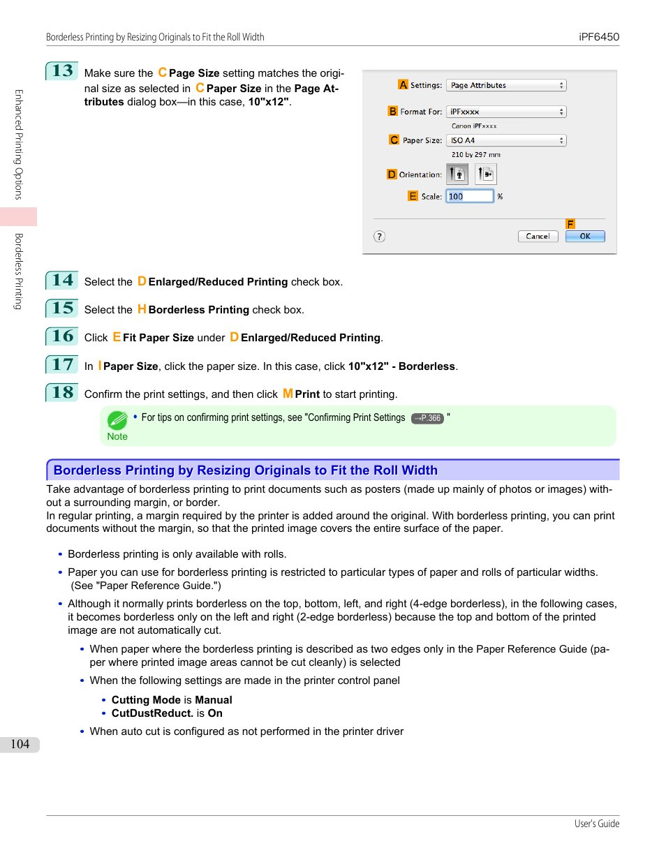 P.104 | Canon imagePROGRAF iPF6450 User Manual | Page 104 / 1066