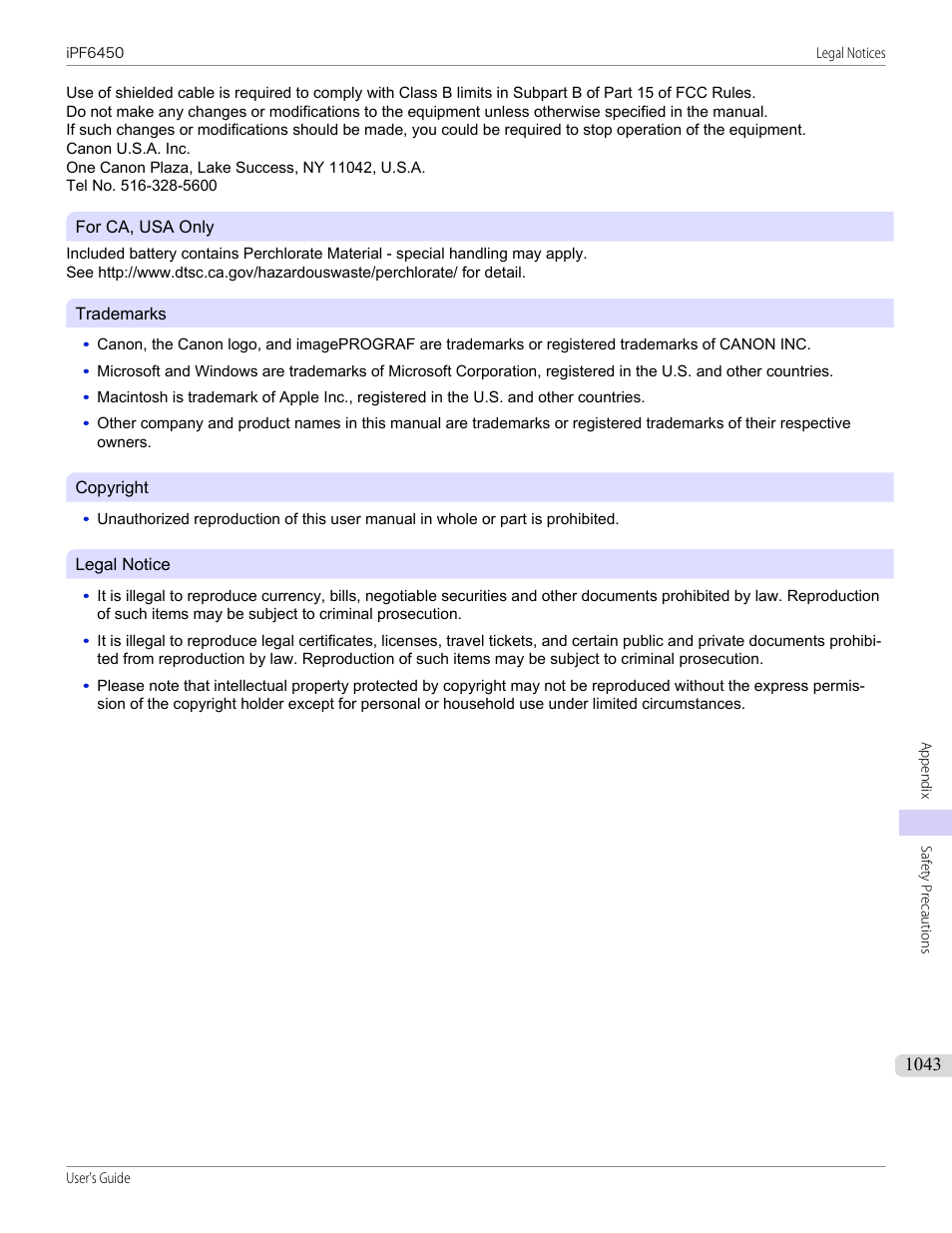 Canon imagePROGRAF iPF6450 User Manual | Page 1043 / 1066