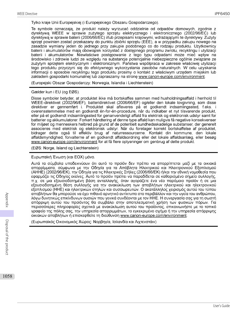 Canon imagePROGRAF iPF6450 User Manual | Page 1058 / 1066