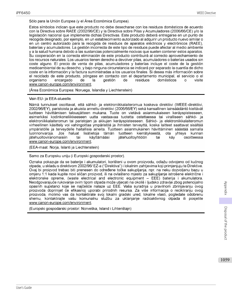 Canon imagePROGRAF iPF6450 User Manual | Page 1059 / 1066