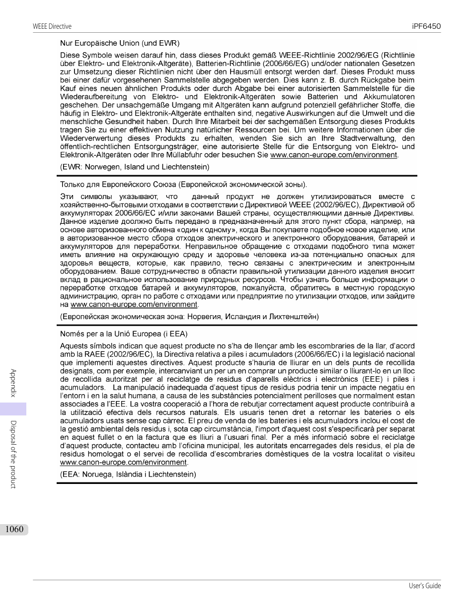Canon imagePROGRAF iPF6450 User Manual | Page 1060 / 1066