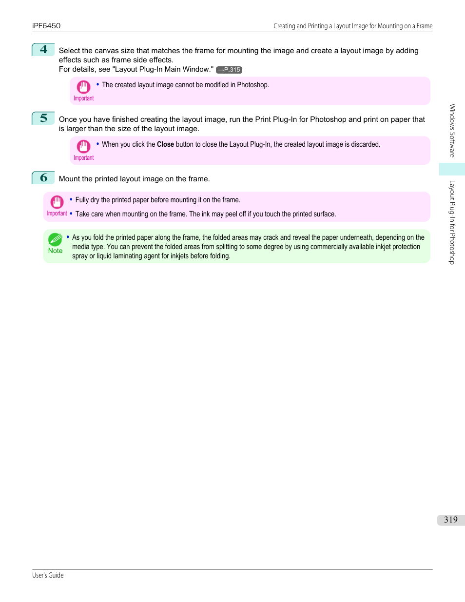Canon imagePROGRAF iPF6450 User Manual | Page 319 / 1066