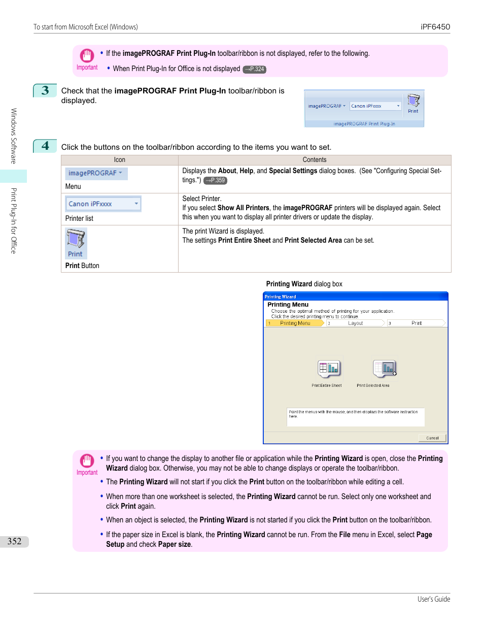 Canon imagePROGRAF iPF6450 User Manual | Page 352 / 1066