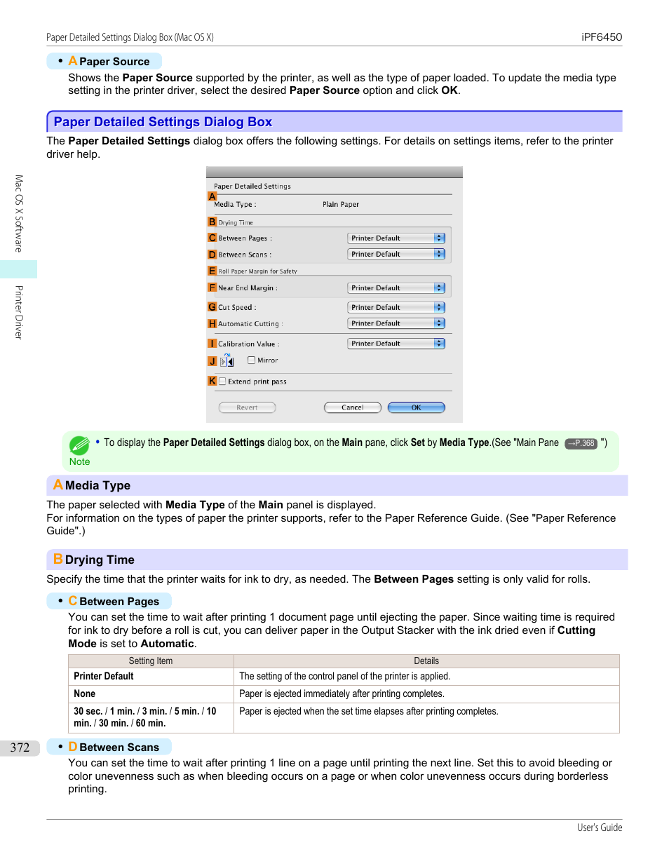 Paper detailed settings dialog box, P.372 | Canon imagePROGRAF iPF6450 User Manual | Page 372 / 1066