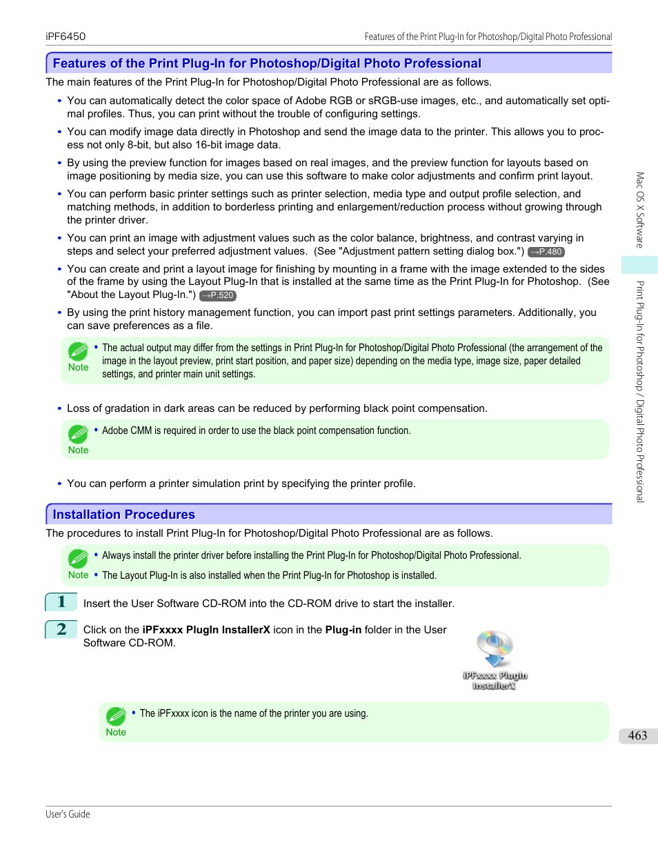 Installation procedures | Canon imagePROGRAF iPF6450 User Manual | Page 463 / 1066