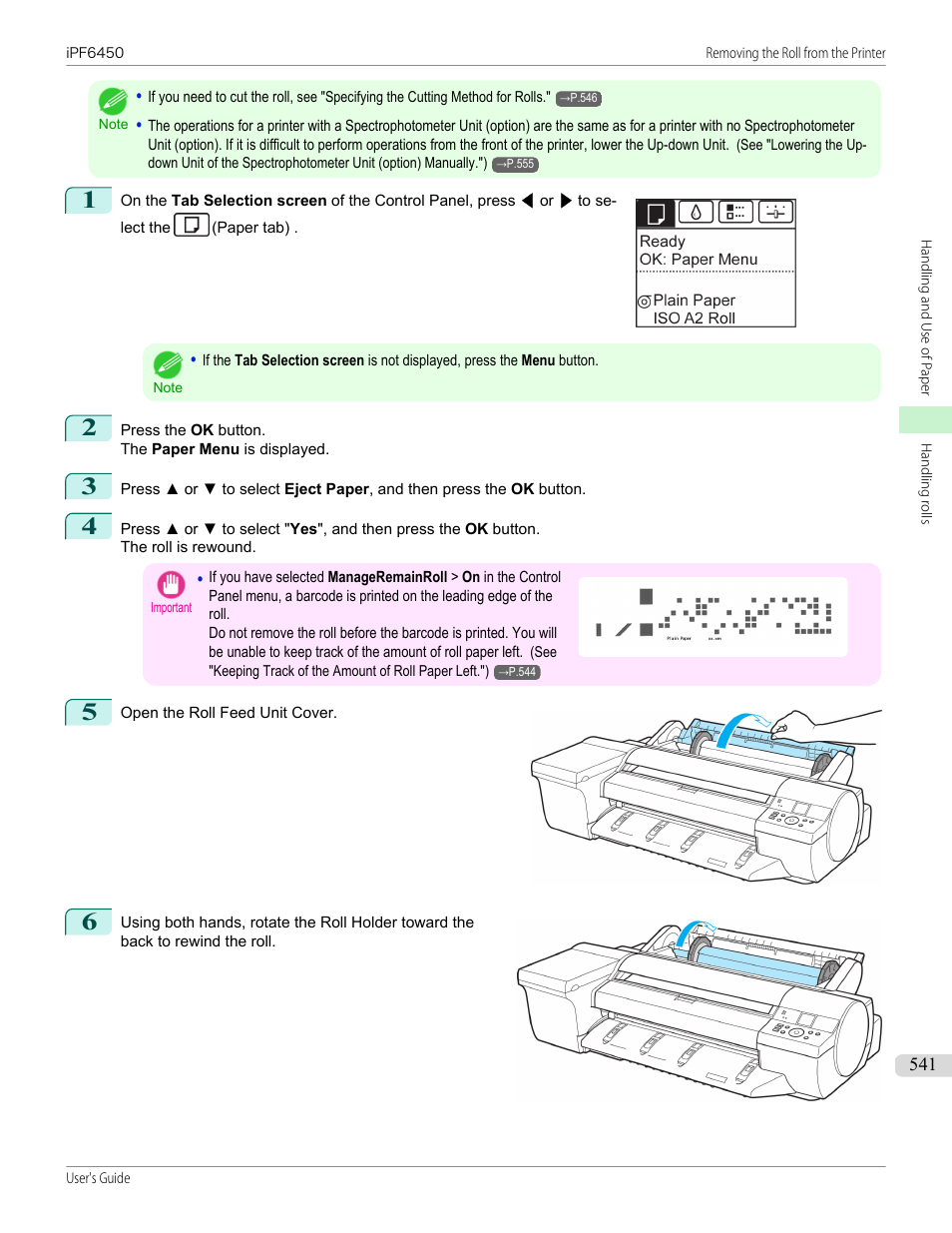 Canon imagePROGRAF iPF6450 User Manual | Page 541 / 1066