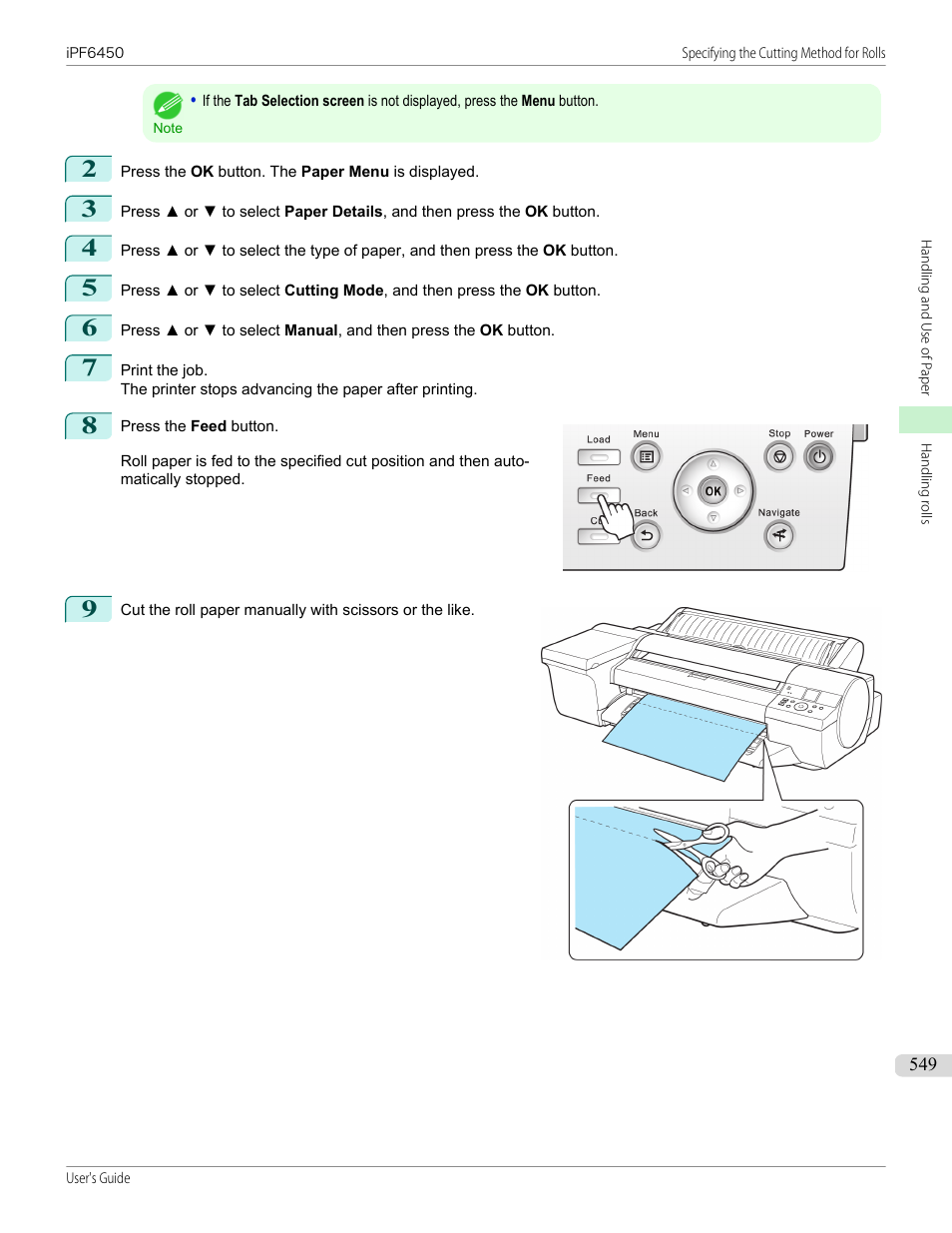 Canon imagePROGRAF iPF6450 User Manual | Page 549 / 1066