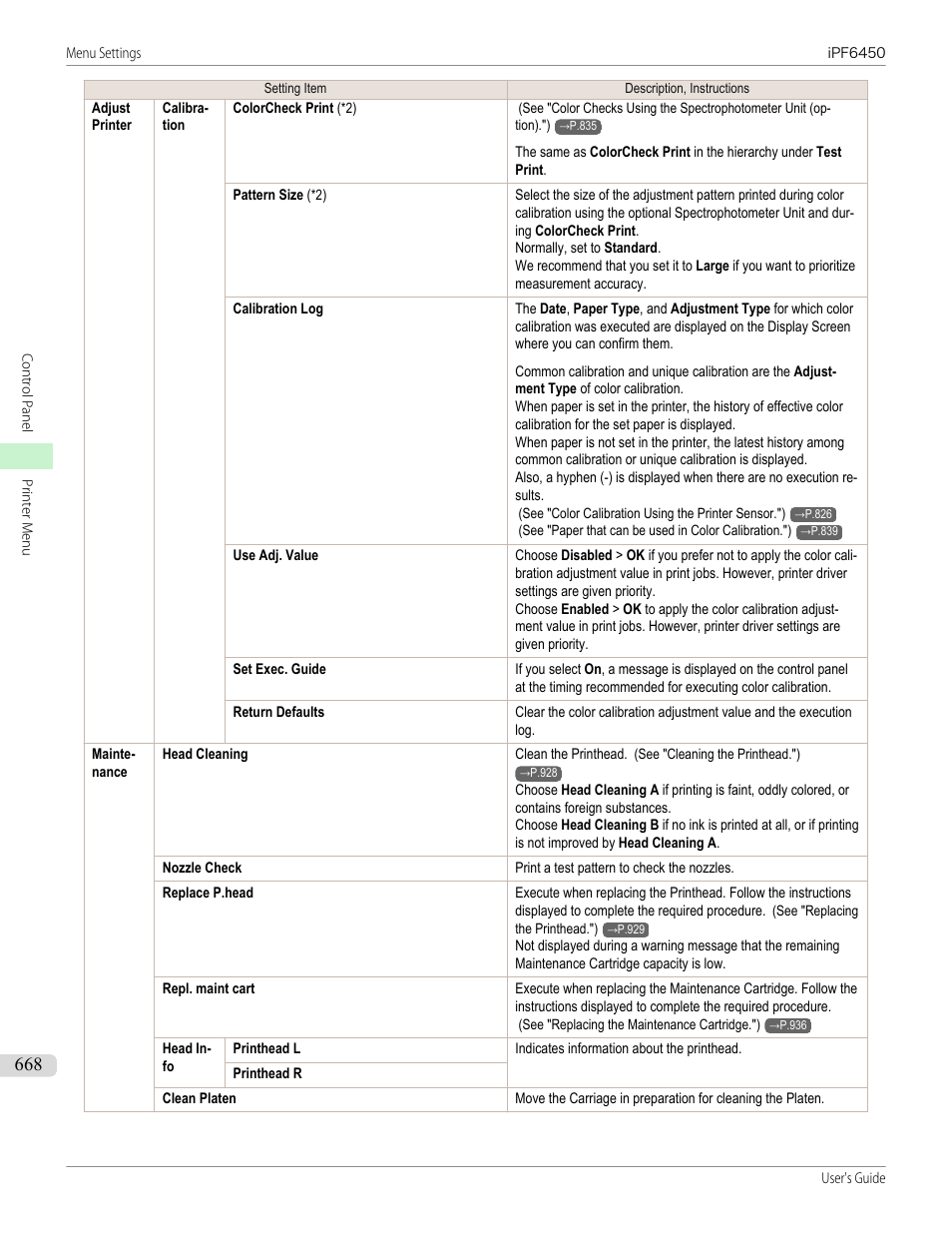 Canon imagePROGRAF iPF6450 User Manual | Page 668 / 1066